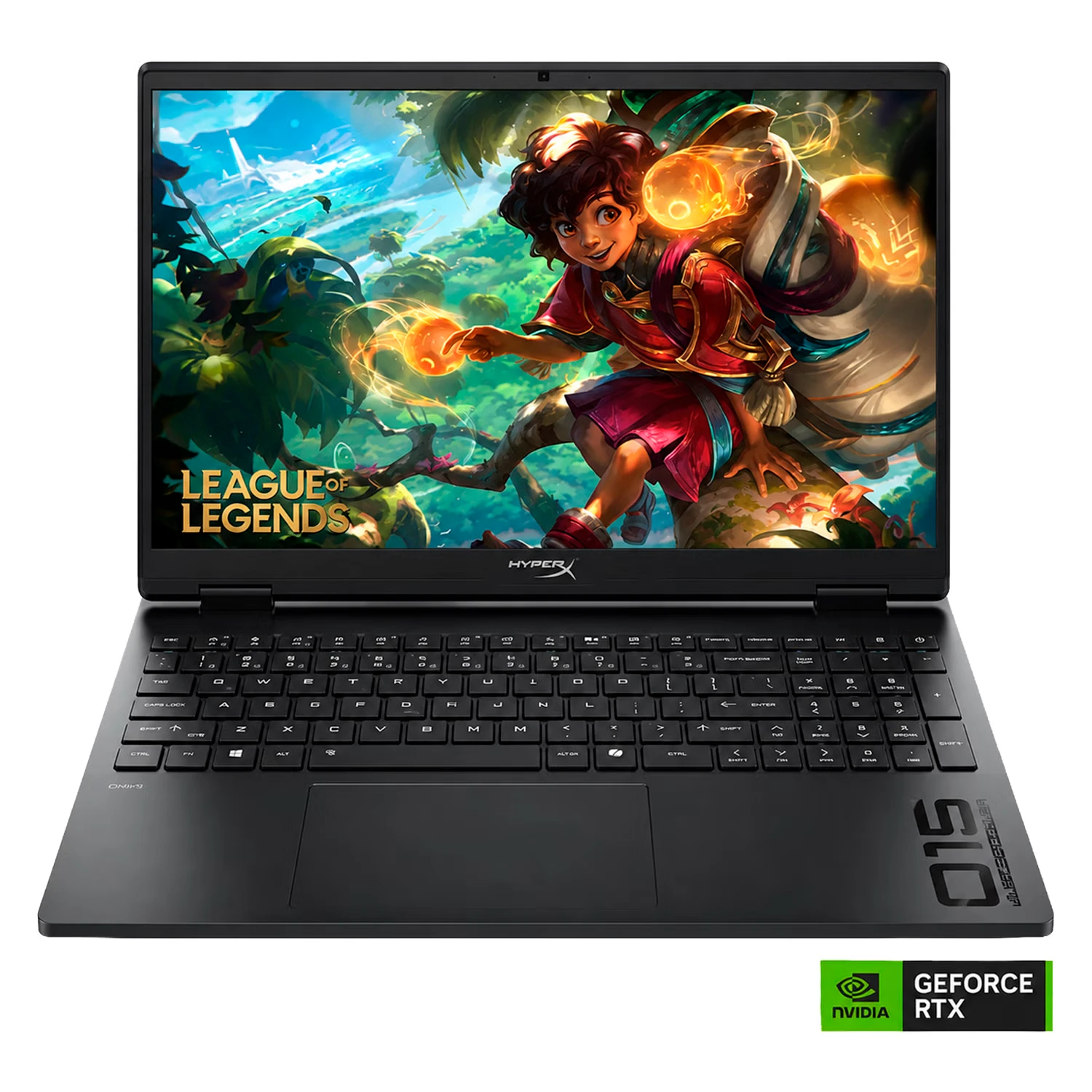 Notebook Gamer HP HyperX Omen 15 Intel Core Ultra 7-255H RTX 5050 12GB RAM 512GB SSD Tela 15.3" 2K Windows 11 Inglês Preto - 15-GA0003DX