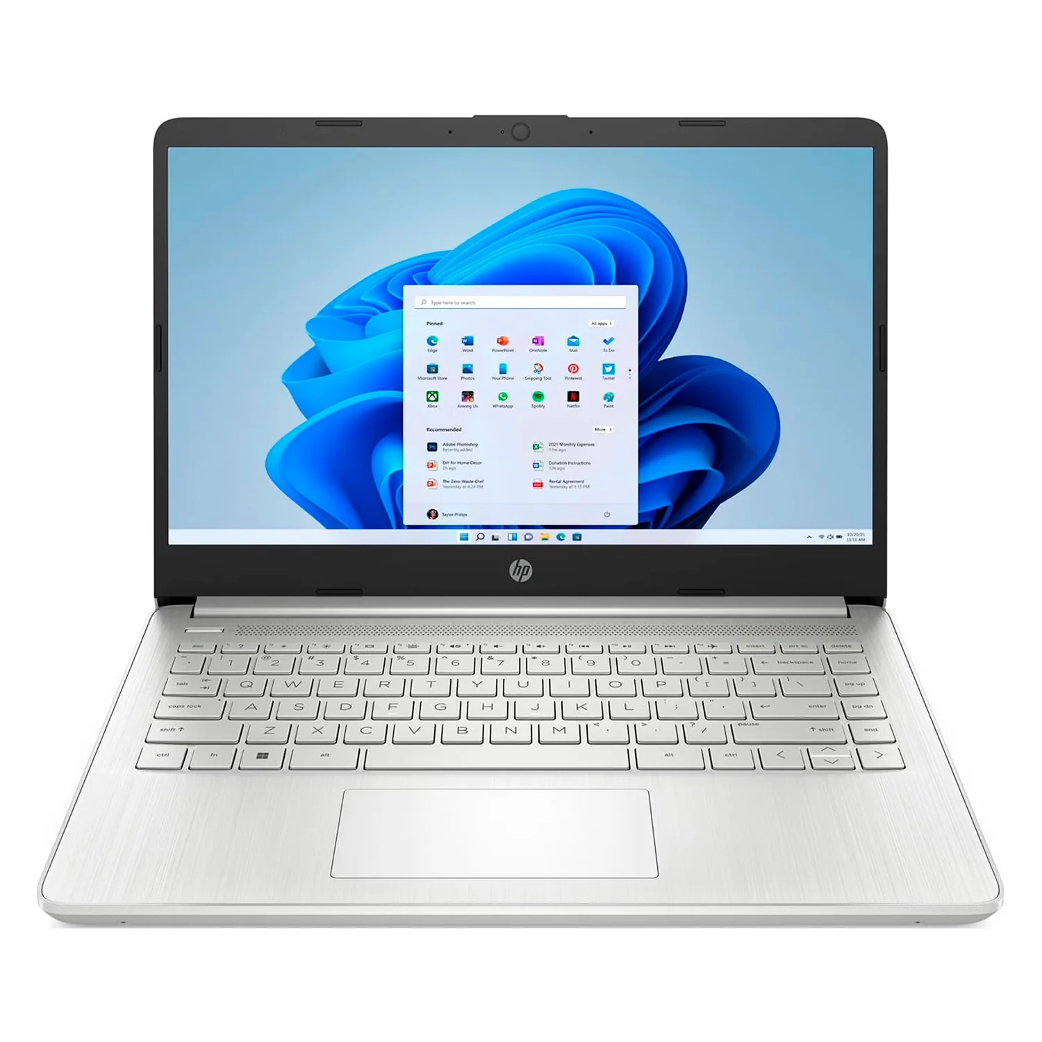 Notebook HP 14-DQ2031WM 14" Intel Core i3-1115G4 128GB SSD 4GB RAM - Prata