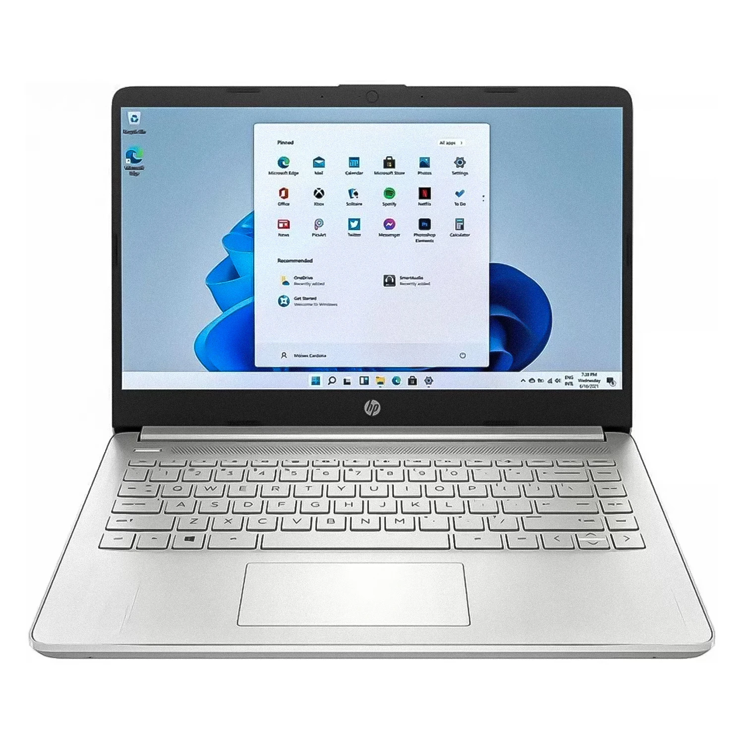 Notebook HP 14 Intel Core i5-1135G7 8GB RAM 256GB SSD Tela 14" HD Windows 11 Inglês Prata - 14-DQ2078W