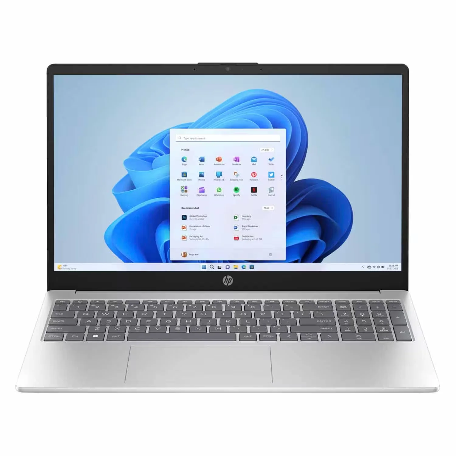 Notebook HP 15-FC0041WM 15.6" AMD Ryzen 5 7520U 512GB SSD 8GB RAM - Prata