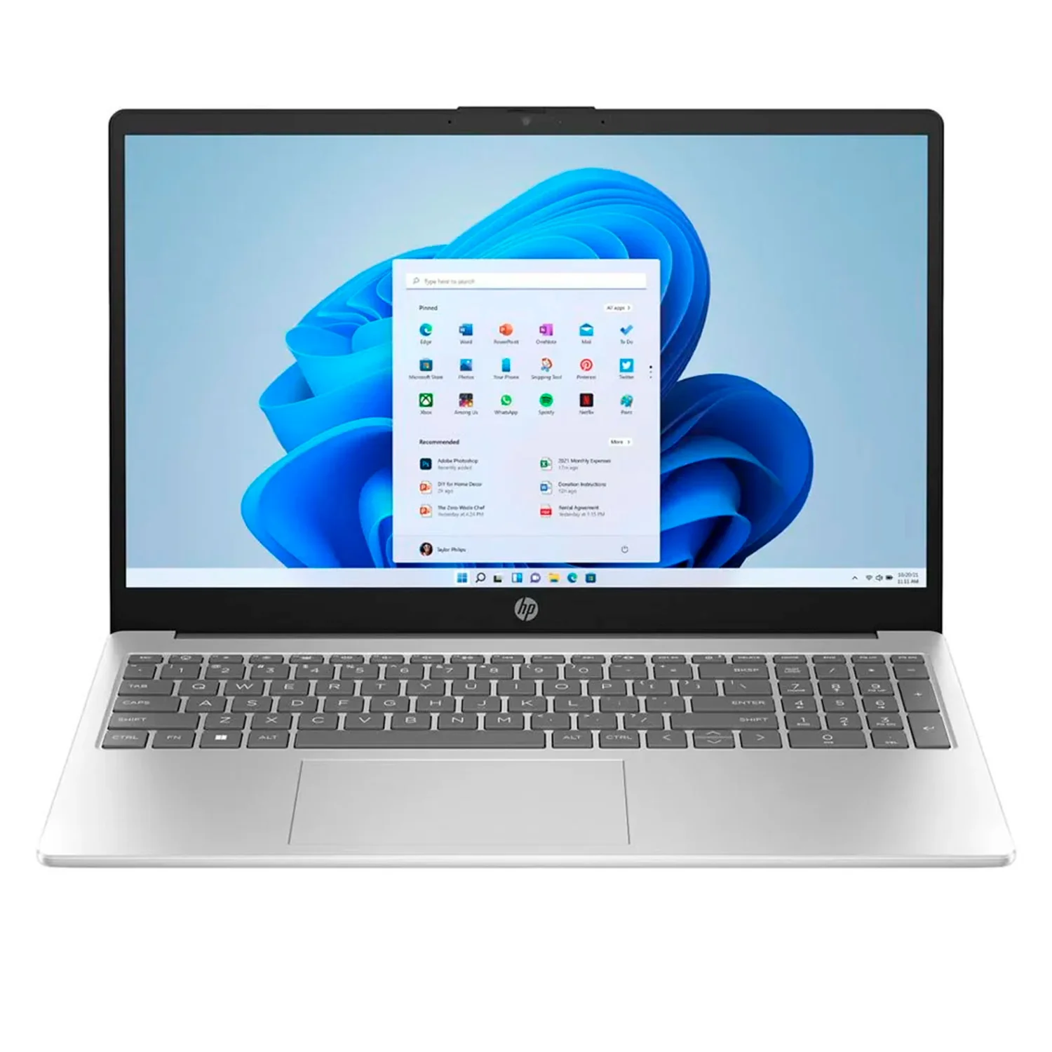 Notebook HP 15-FD0213NR 15.6" Intel Core i3-N305 256GB SSD 8GB RAM - Prata