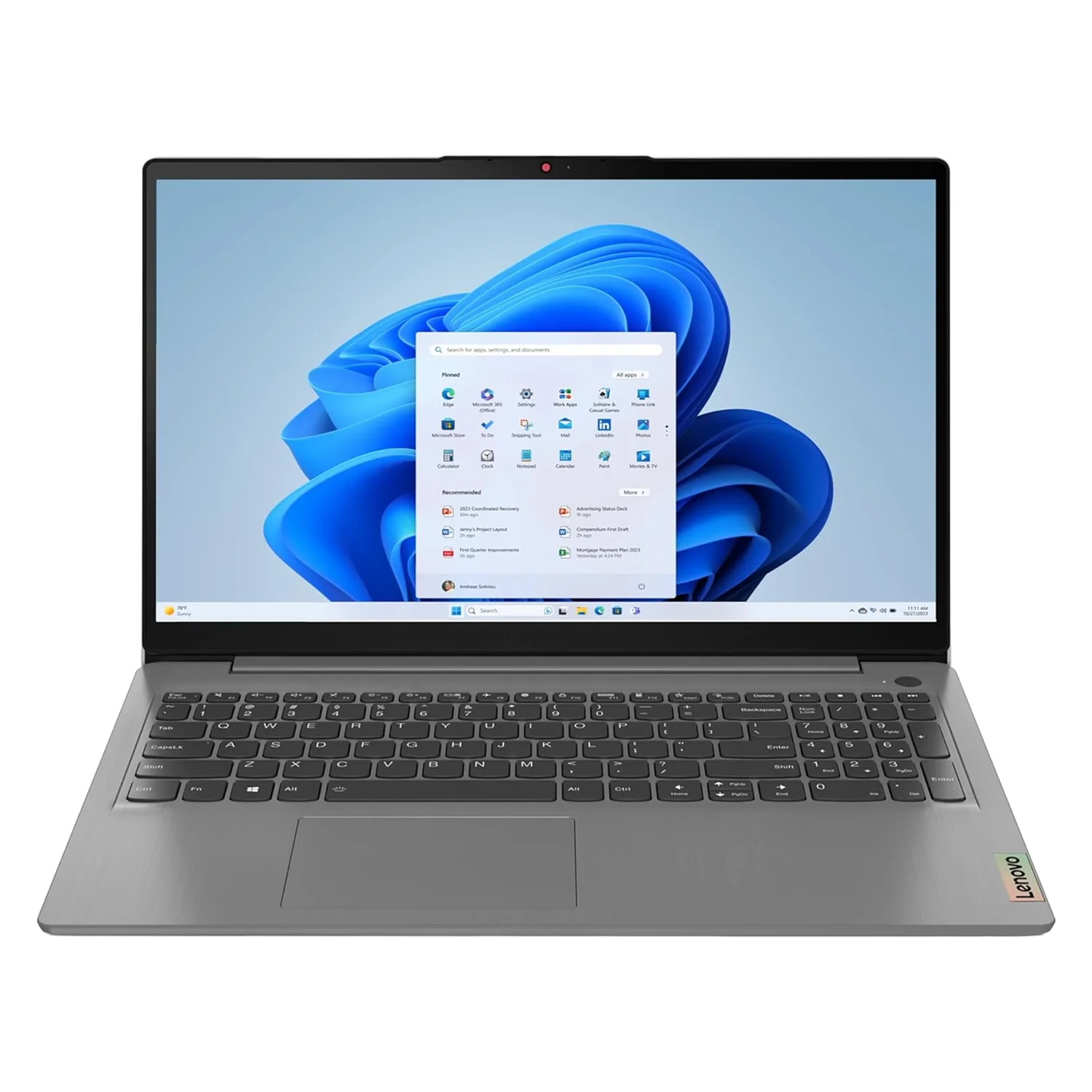 Notebook Lenovo IdeaPad Slim 3 83EM00EYLM 15.6" Intel Core i7-13620H 512GB SSD 16GB RAM - Cinza