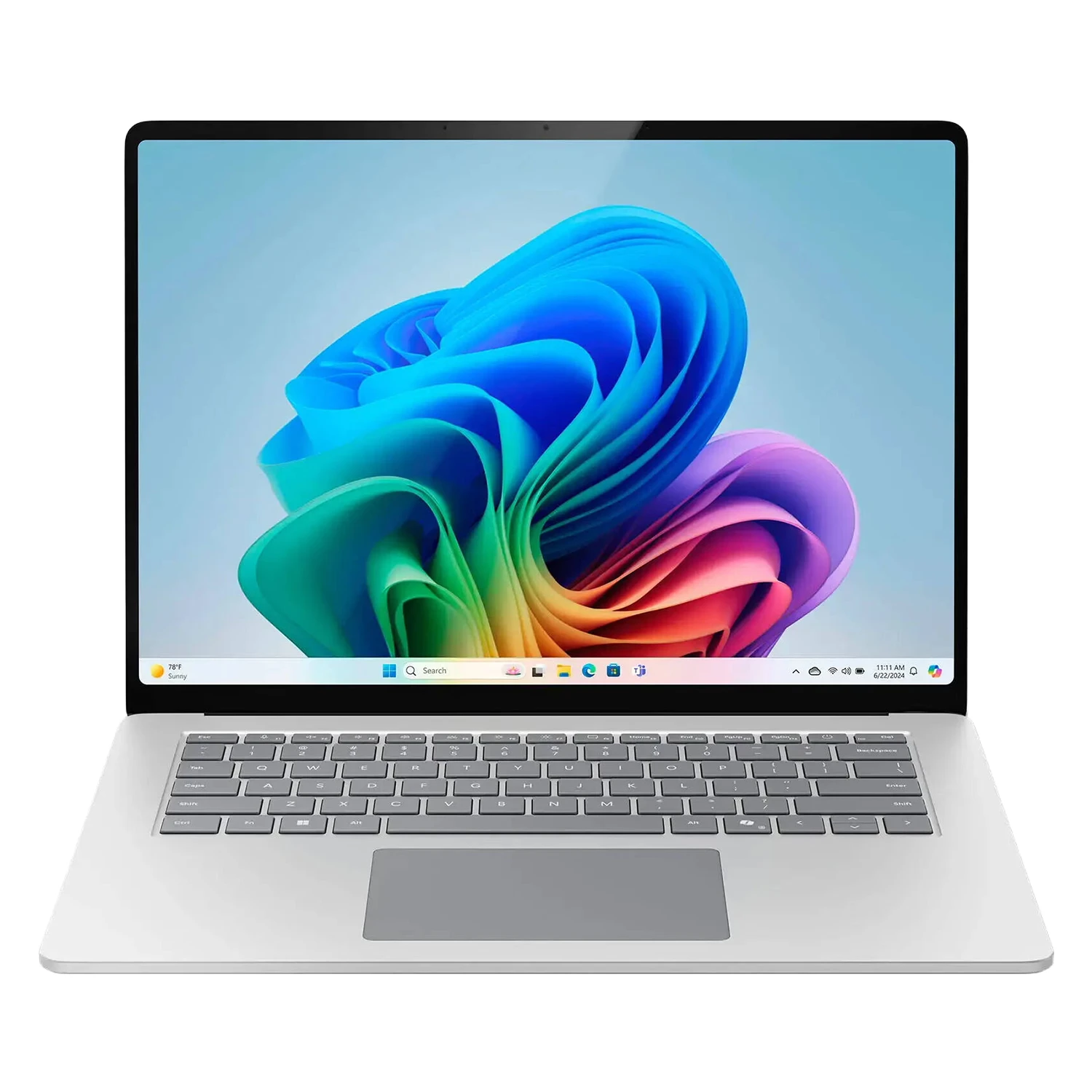 Notebook Microsoft Surface Platinum Snapdragon X Elite 16GB RAM 516GB SSD Tela 15" 2K LCD Touch Windows 11 Inglês Platinum - ZHH-00001