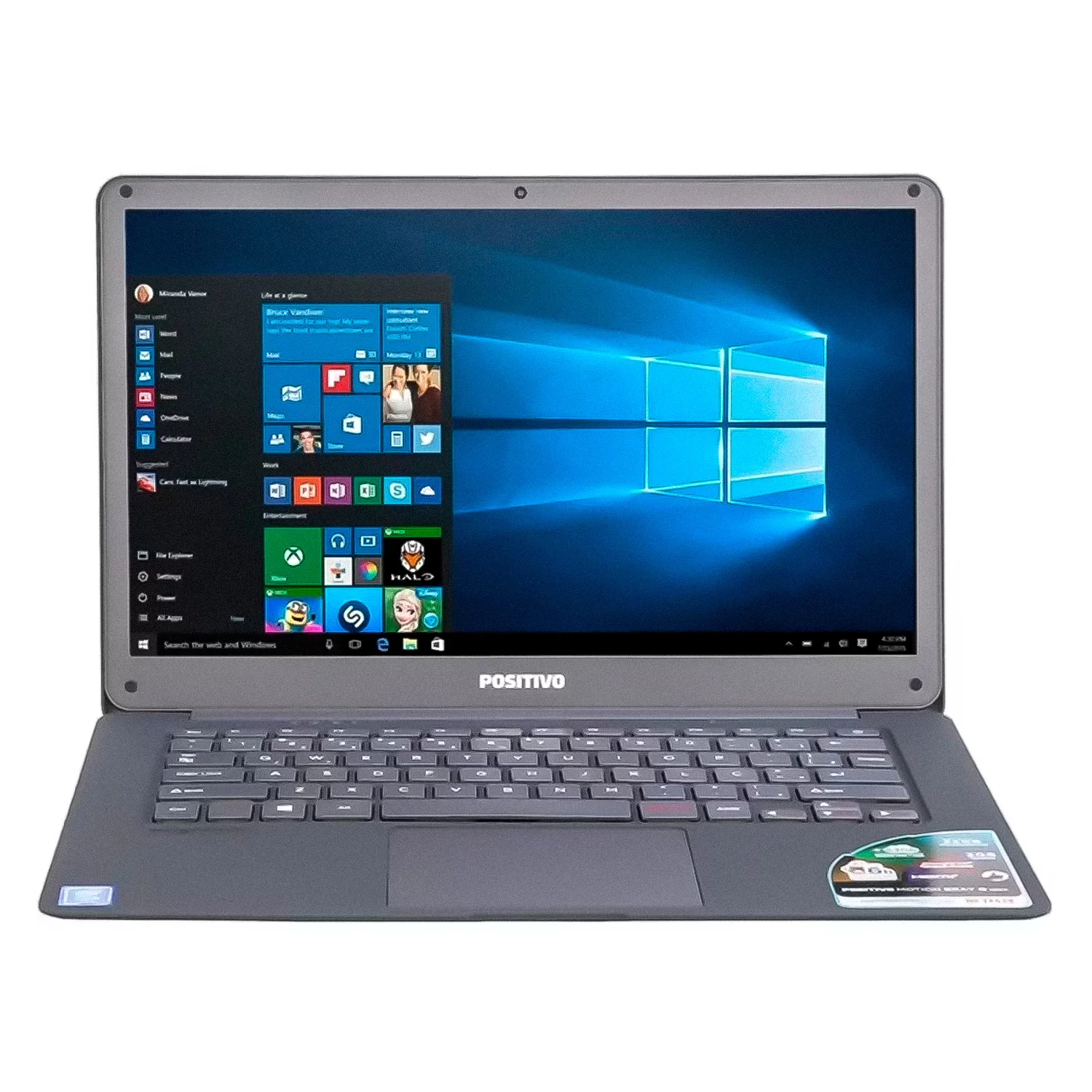 Notebook Positivo Q232A 14.1" Intel Atom X5 32GB 2GB RAM - Cinza