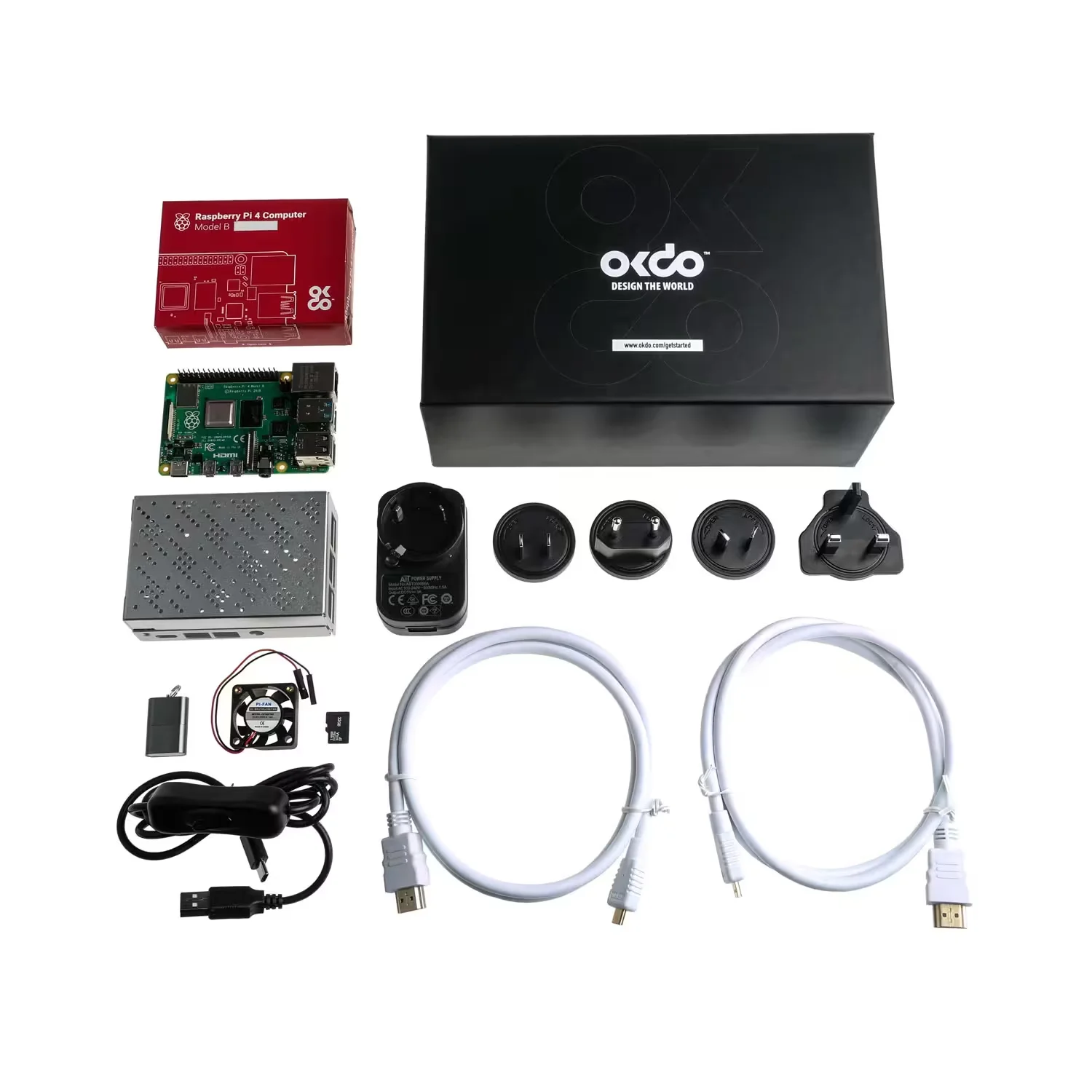 PC Raspberry PI 4 Starter Kit 4GB RAM Case Aluminiun - UPC326817