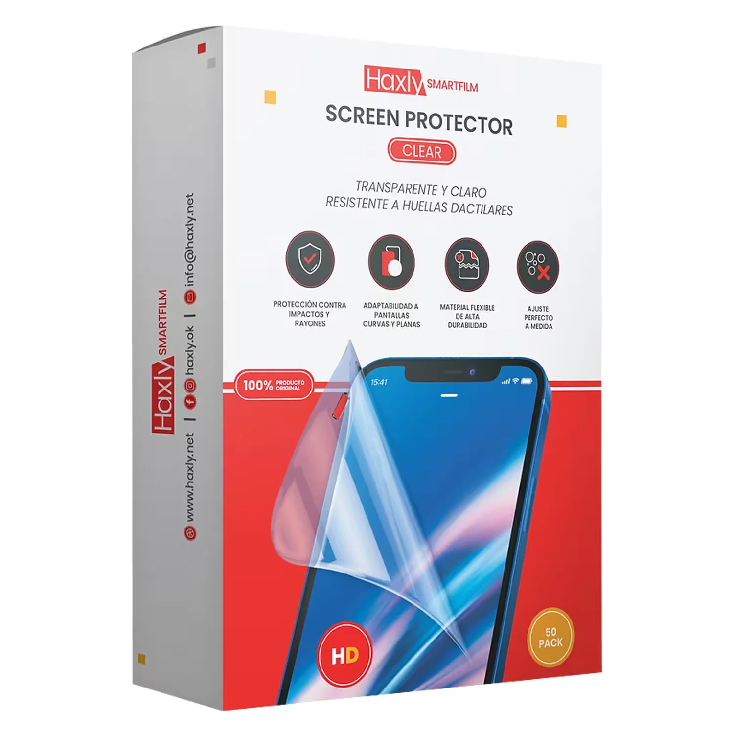 Película Haxly Smartfilm HX-F0016-50 para Smartphone - 50 Unidades