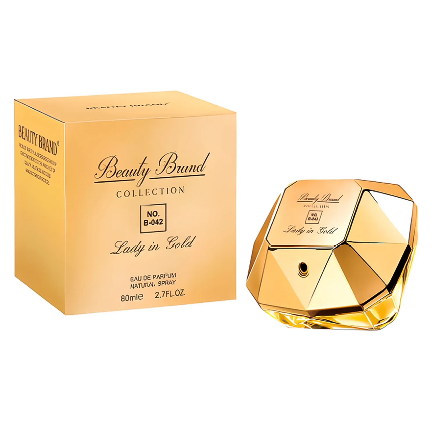 Perfume Beauty Brand 042 Lady Million In Gold Eau de Parfum Feminino 80ml