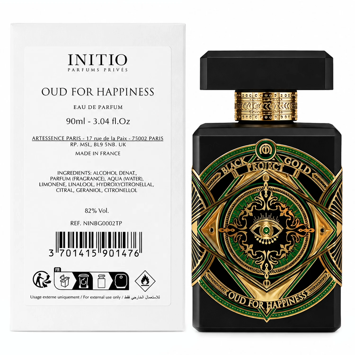 Perfume Initio Oud For Happiness Eau de Parfum Unissex 90ml - (Tester)