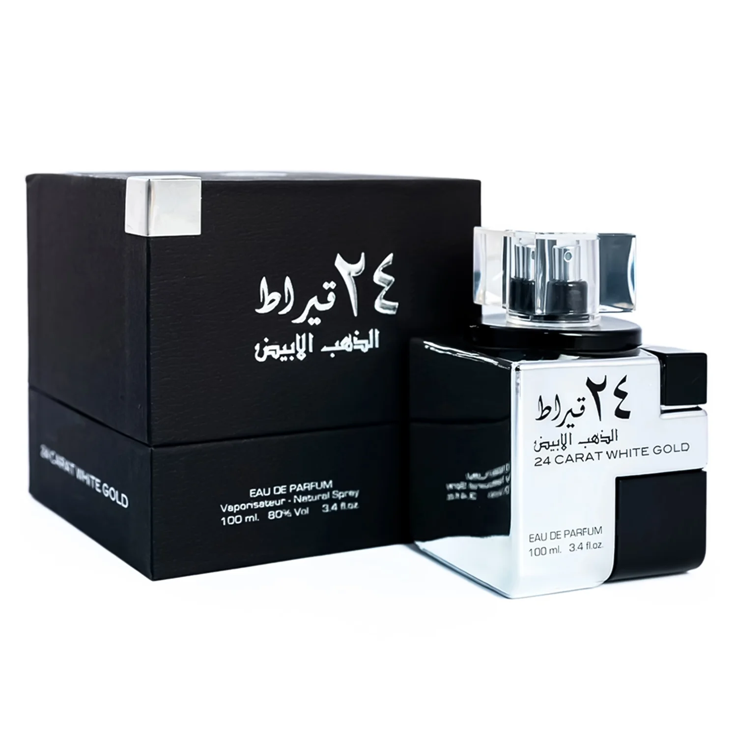 Perfume Lattafa 24 Carat White Gold Eau de Parfum Unissex 100ml