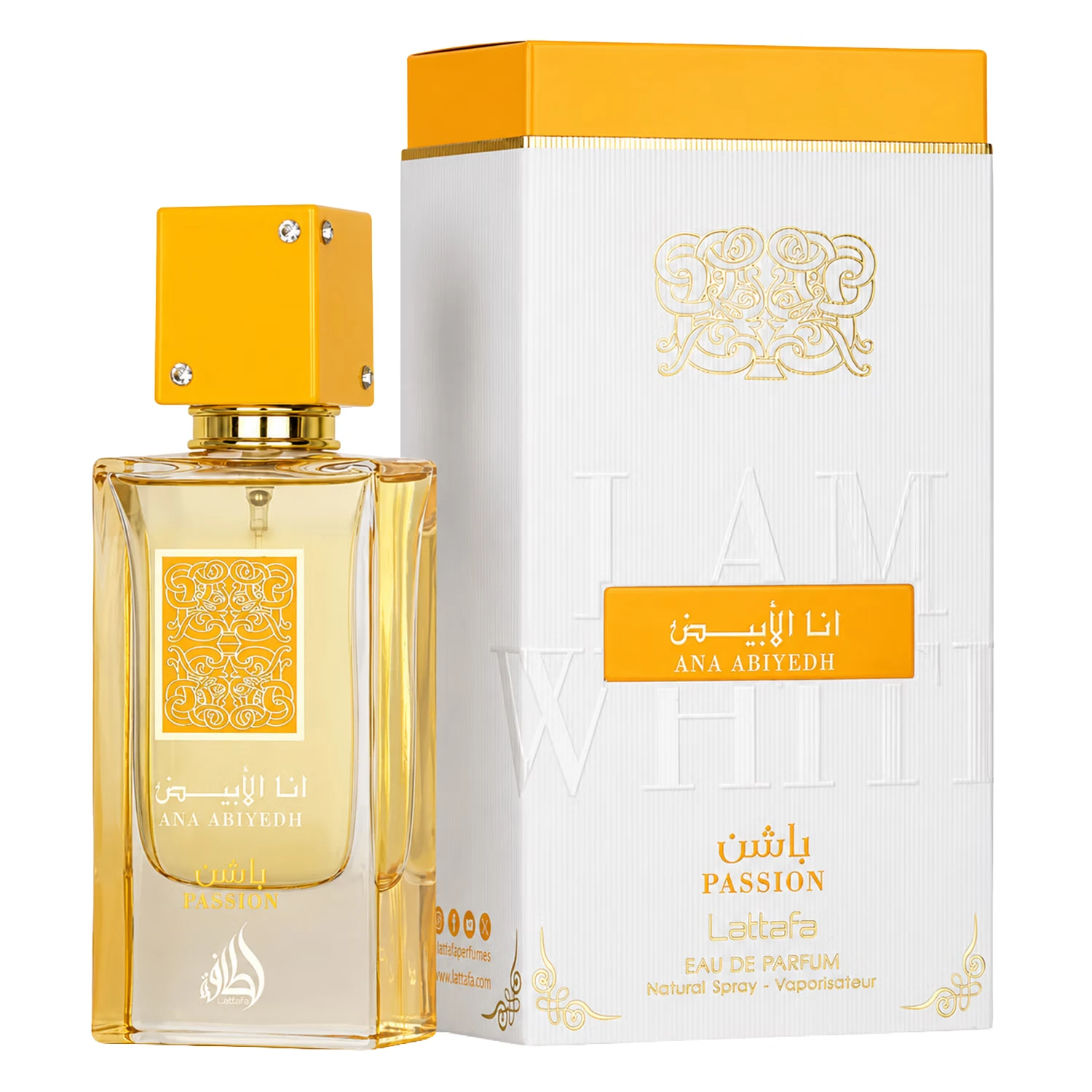 Perfume Lattafa Ana Abiyedh Passion Eau de Parfum Feminino 60ml