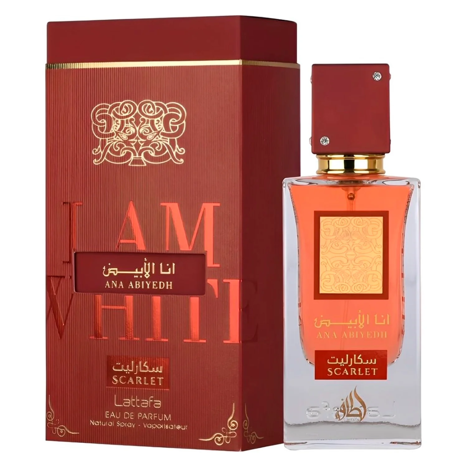 Perfume Lattafa Ana Abiyedh Scarlet Eau de Parfum Feminino 60ml