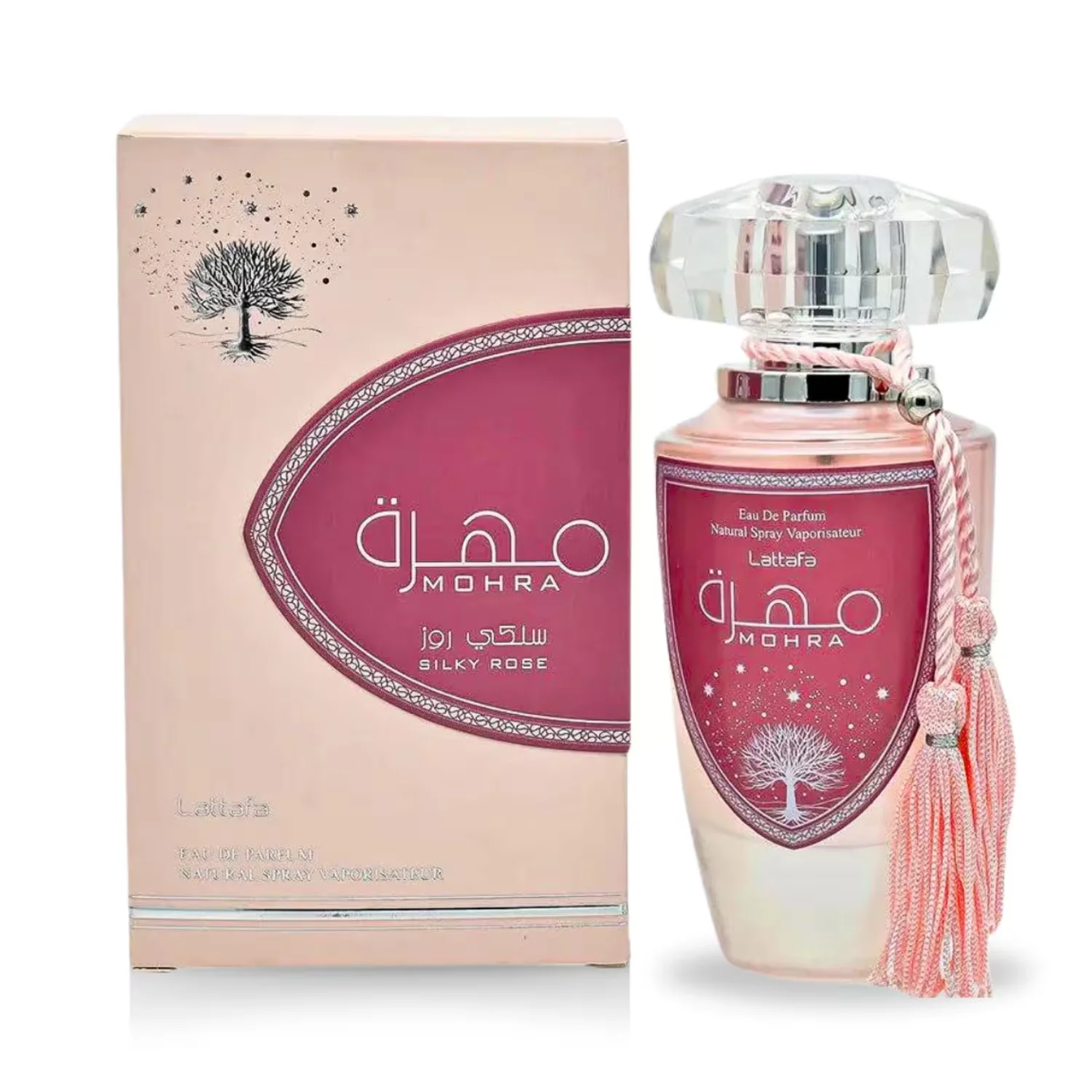 Perfume Lattafa Mohra Silky Rose Eau de Parfum Feminino 100ml