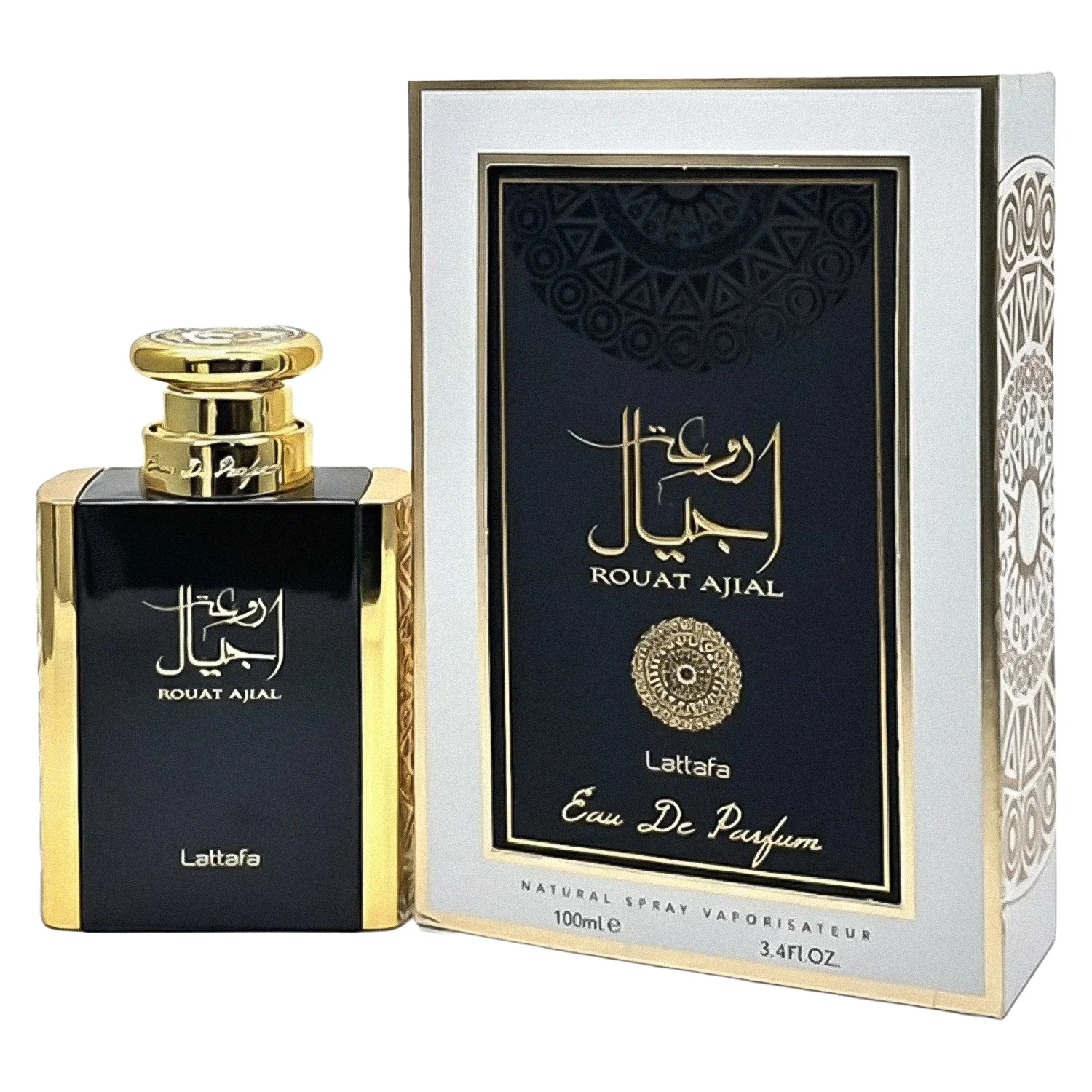 Perfume Lattafa Rouat Ajial Eau de Parfum Unissex 100ml