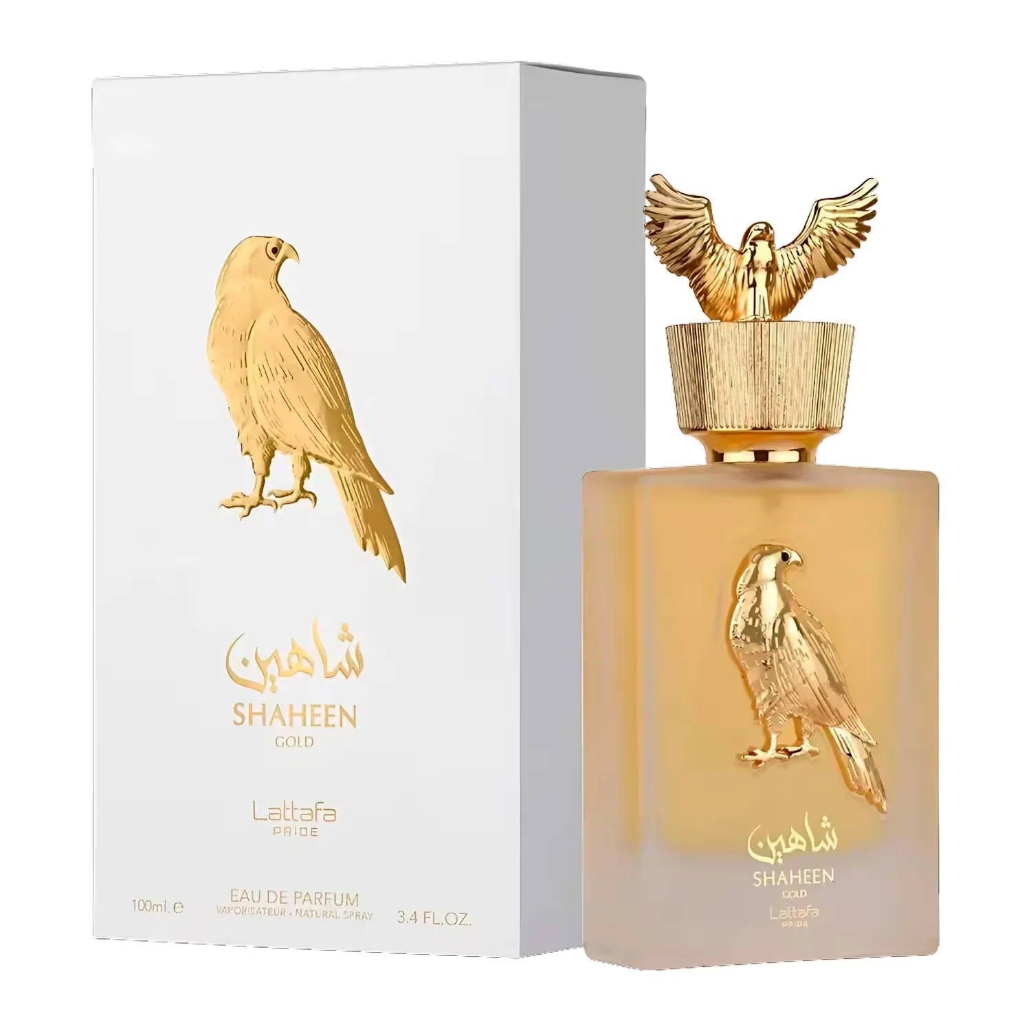 Perfume Lattafa Shaheen Gold Eau de Parfum Unissex 100ml - (Selo Novo)