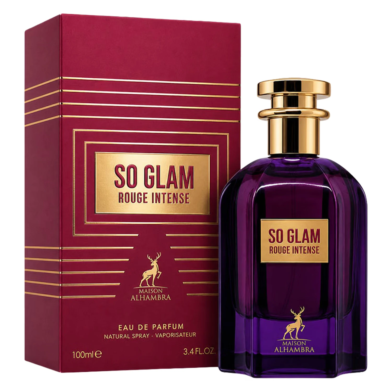 Perfume Maison Alhambra So Glam Rouge Intense Eau de Parfum Feminino 100ml