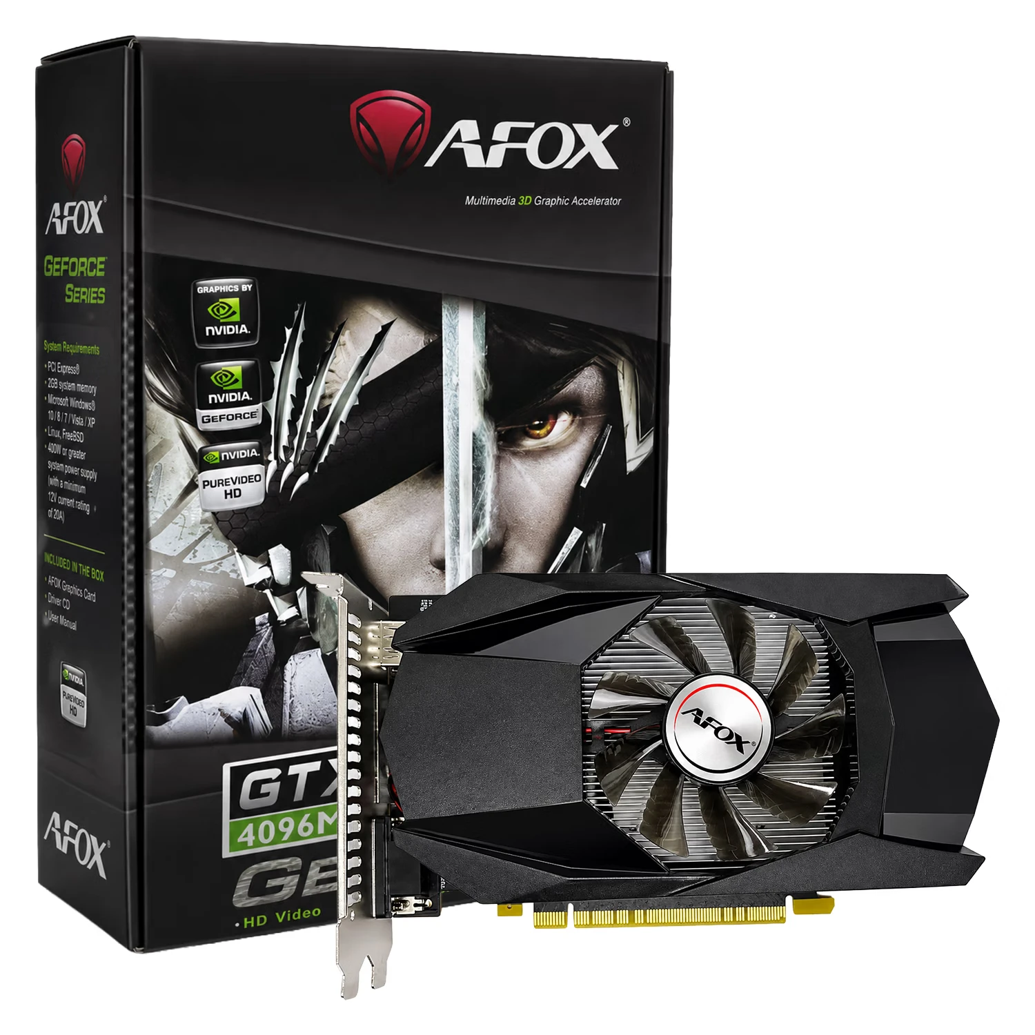 Placa de Vídeo Afox NVIDIA GeForce GTX-750 4GB DDR5 - AF750-4096D5H6-V3