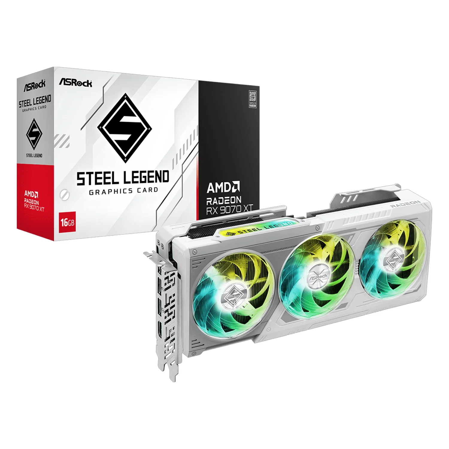 Placa de Vídeo AsRock Steel Legend AMD Radeon RX 9070 XT 16GB GDDR6