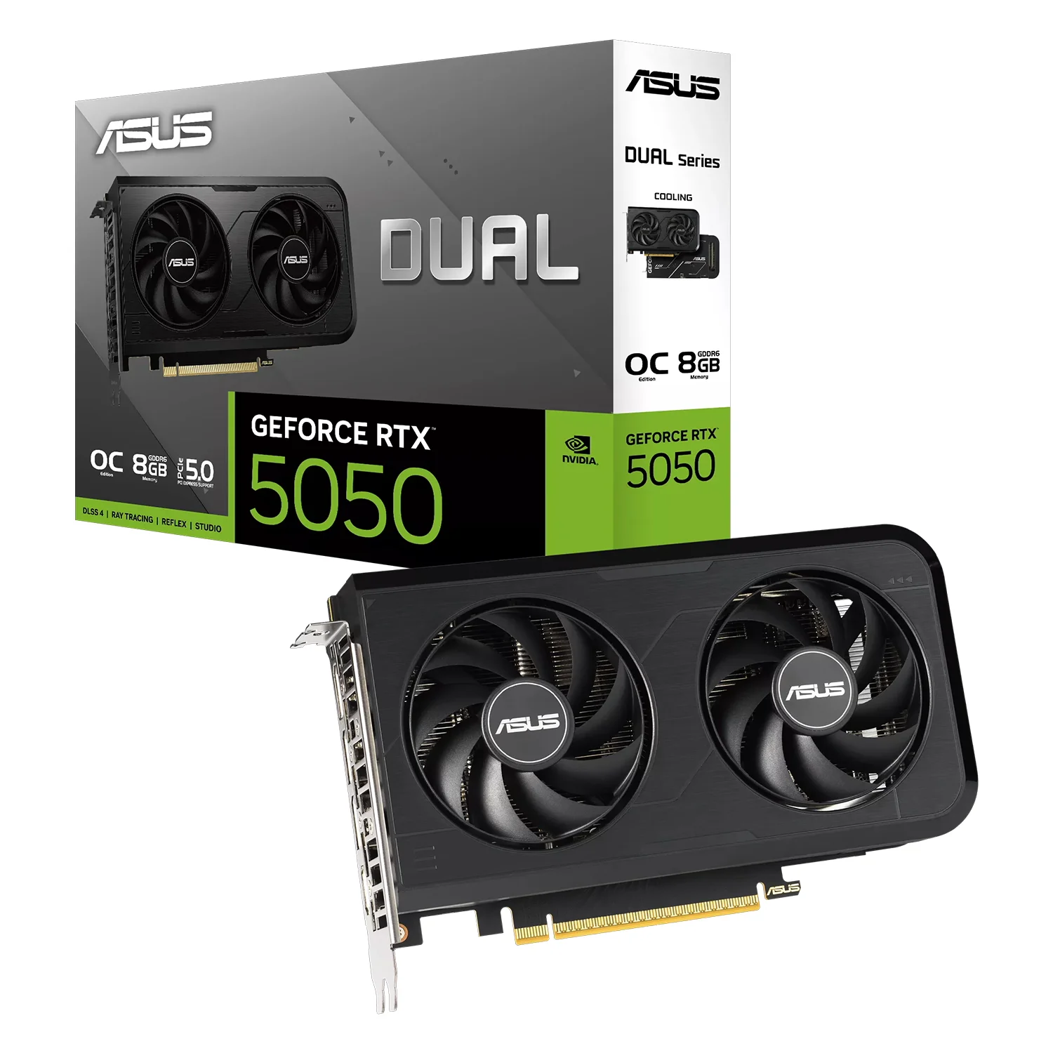 Placa de Vídeo Asus Dual NVIDIA GeForce RTX-5050 8GB GDDR6 - DUAL-RTX5050-O8G