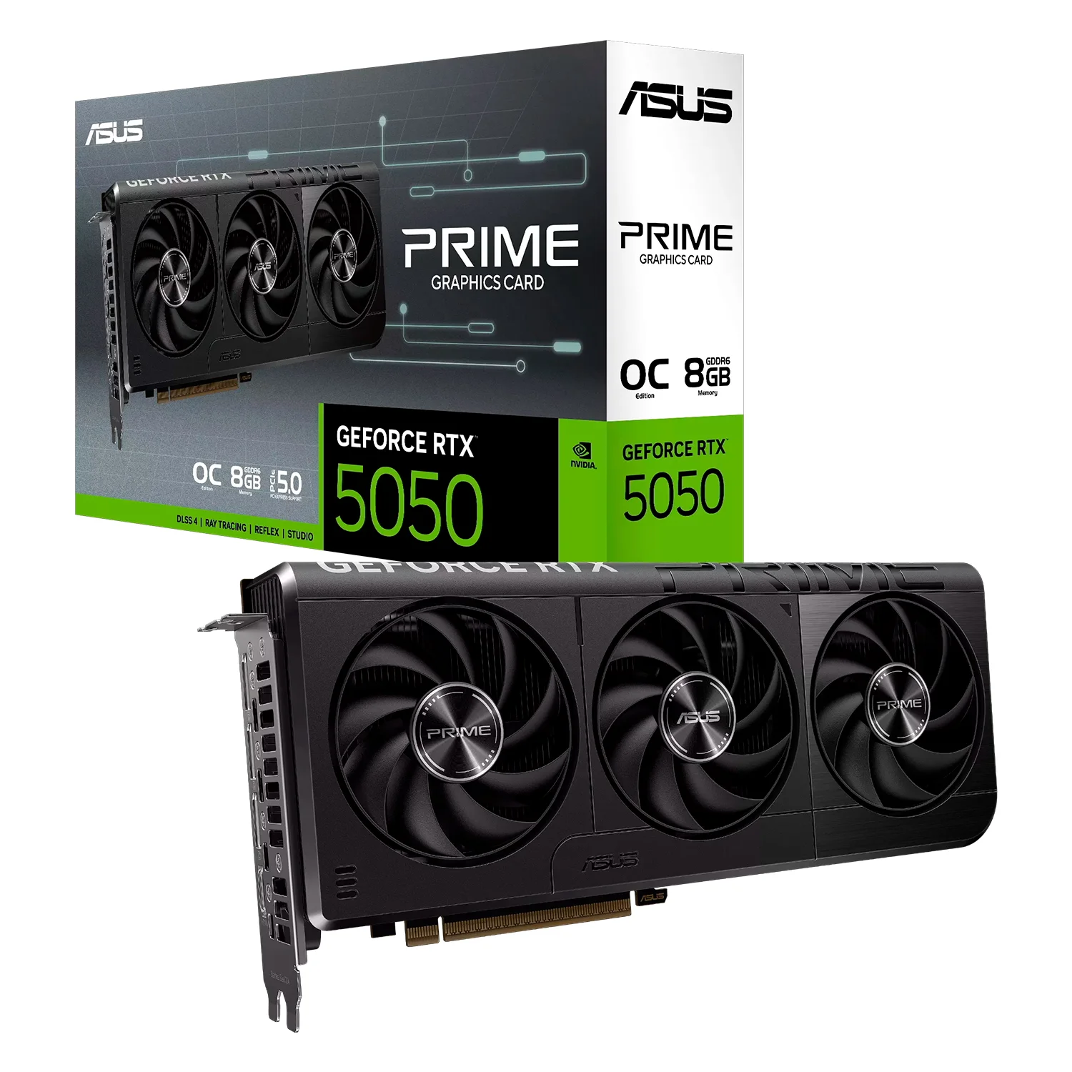 Placa de Vídeo Asus Prime NVIDIA GeForce RTX-5050 8GB GDDR6 - PRIME-RTX5050-O8G