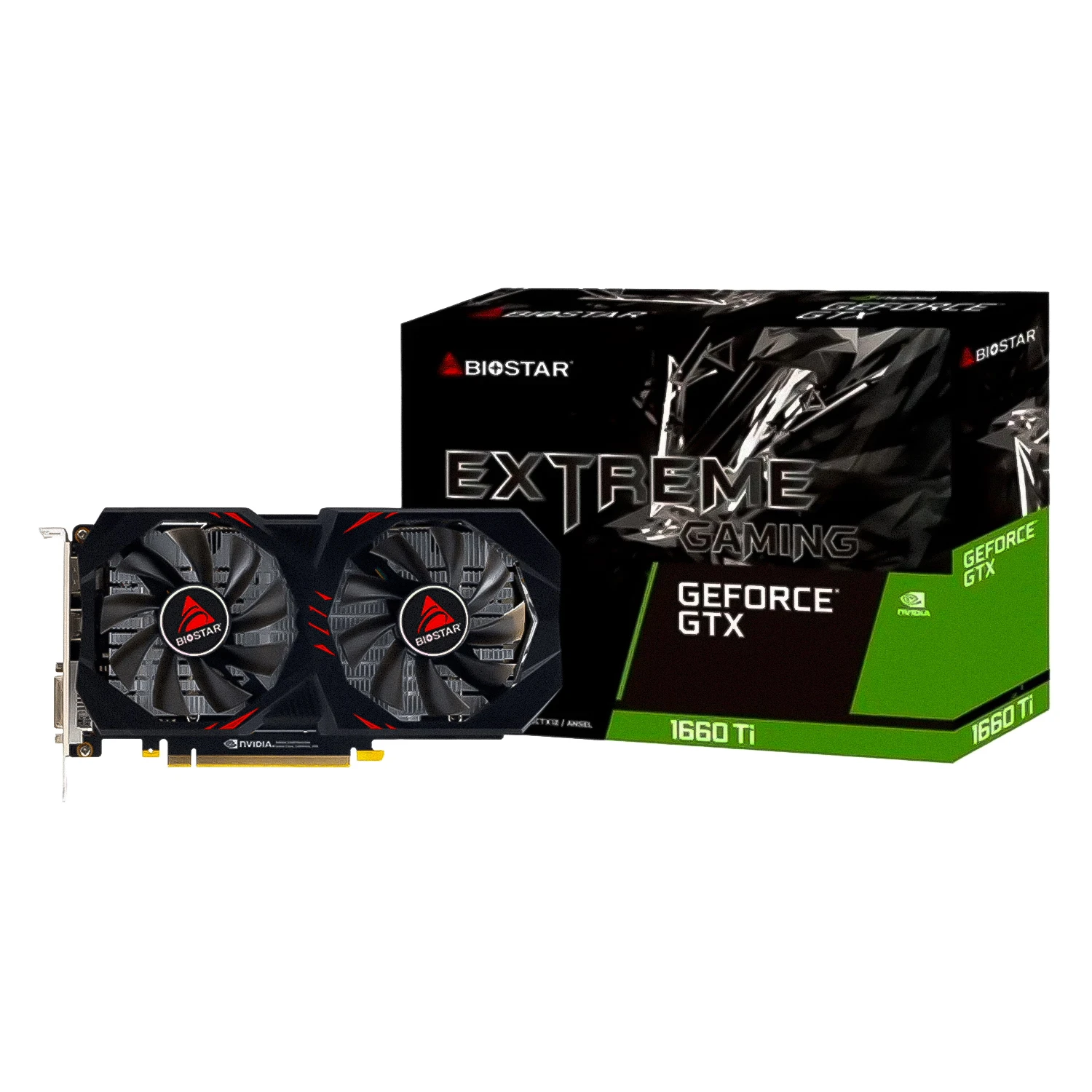 Placa de Vídeo Biostar Extreme Gaming NVIDIA GeForce GTX-1661Ti 6GB GDDR6 - VN1666TF69