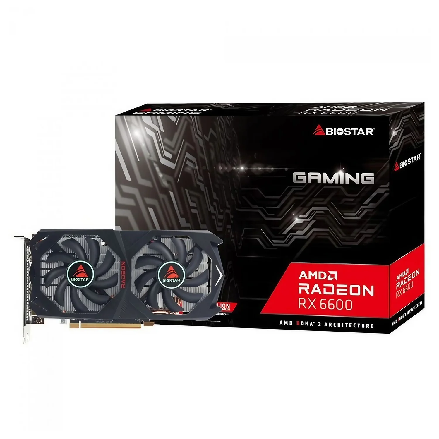 Placa de Vídeo Biostar Gaming AMD Radeon RX-6600 8GB GDDR6 - VA6606RM81