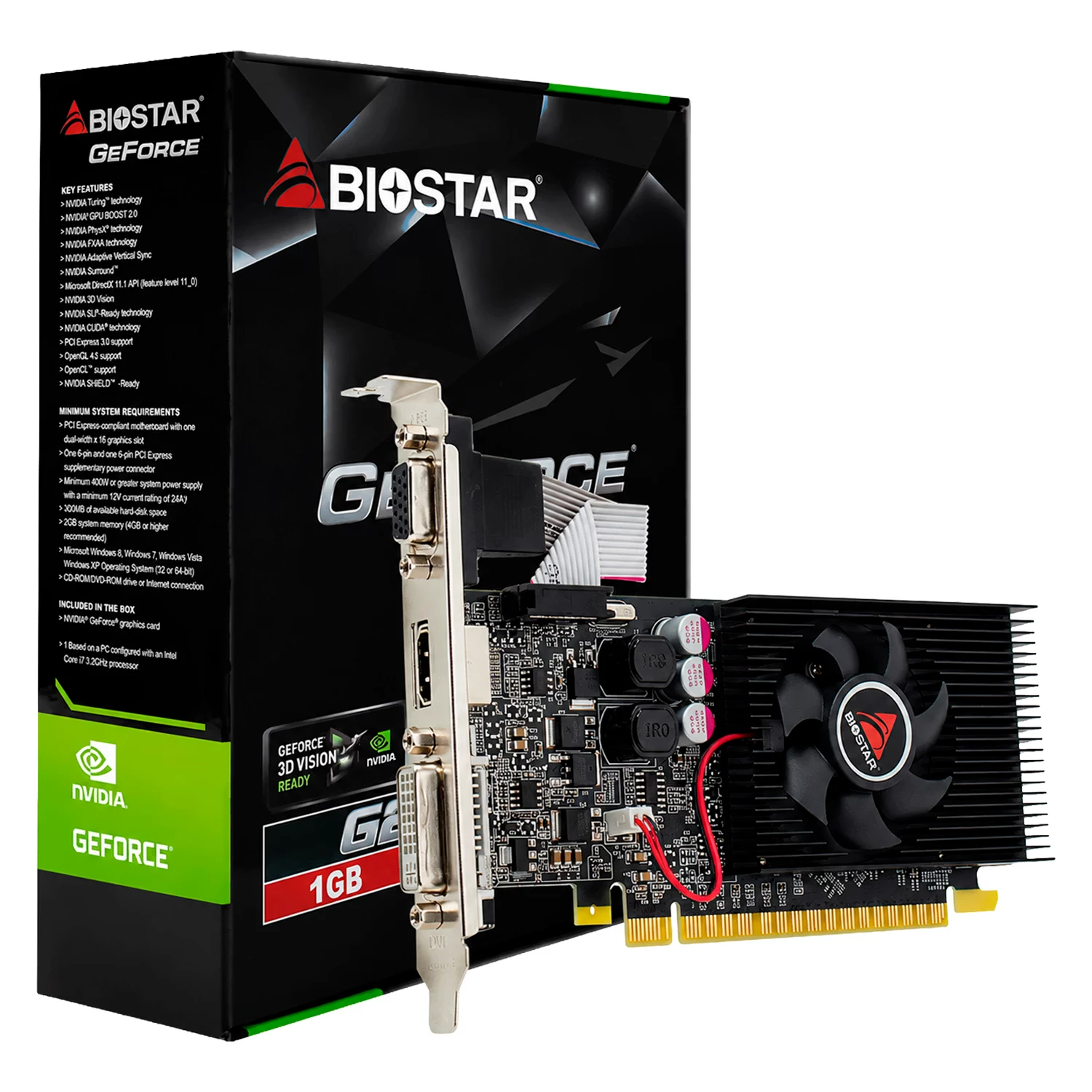 Placa de Vídeo Biostar NVIDIA GeForce G210 1GB DDR3 - VN2103NHG6