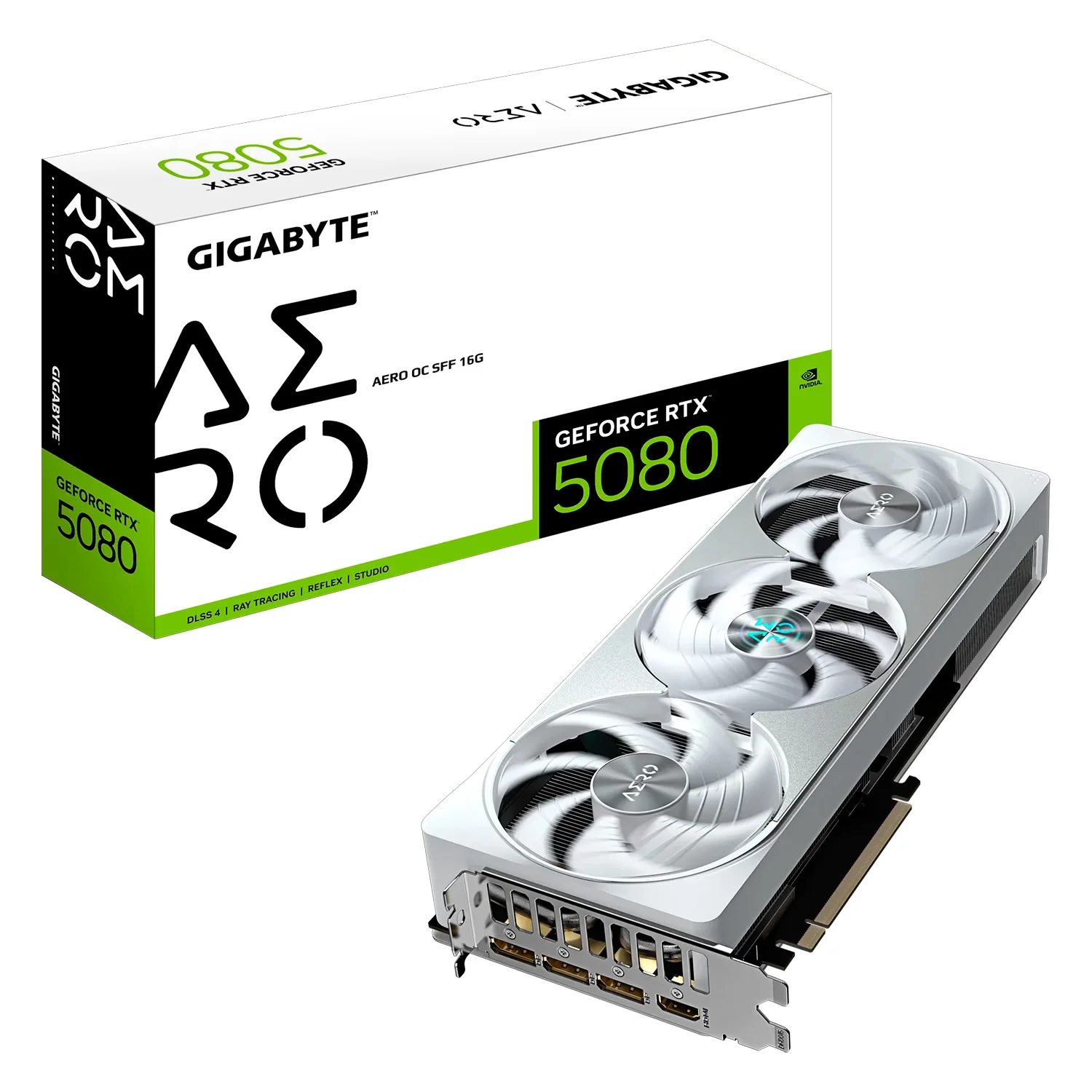 Placa de Vídeo Gigabyte Aero OC SFF NVIDIA GeForce RTX 5080 16GB GDDR7 - GV-N5080AERO OC-16GD
