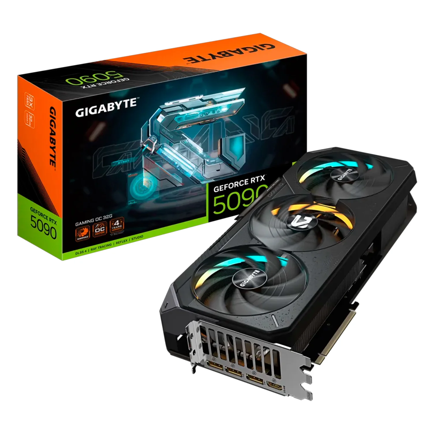 Placa de Video Gigabyte NVIDIA GeForce RTX 5090 Gaming OC 32GB GDDR7 - GV-N5090GAMING OC-32GD