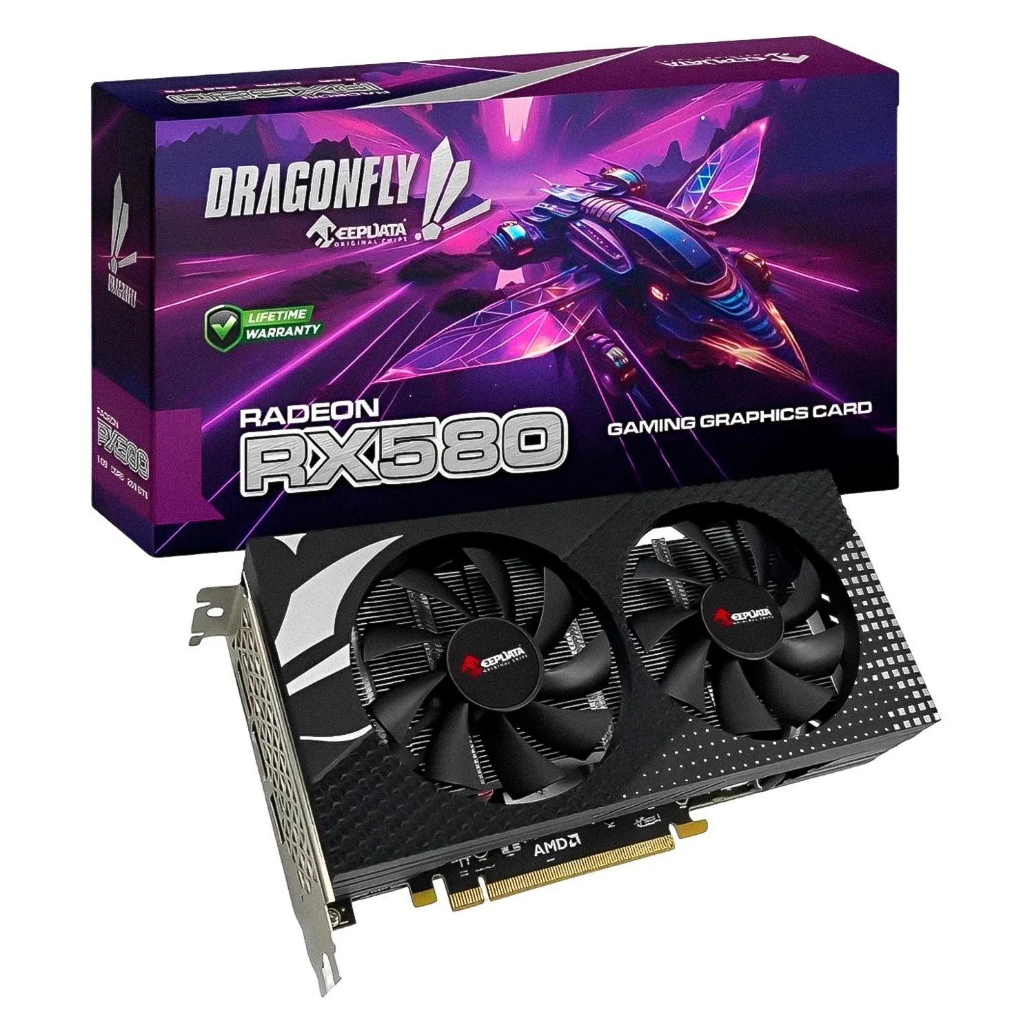 Placa de Vídeo Keepdata Dragonfly AMD Radeon RX 580 16GB GDDR5