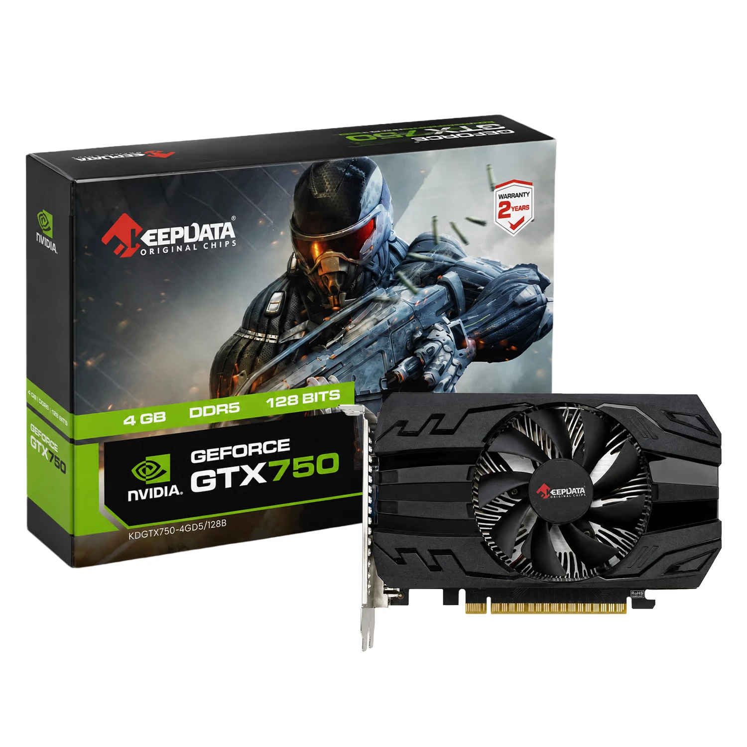 Placa de Vídeo Keepdata NVIDIA GeForce GTX750 4GB DDR5