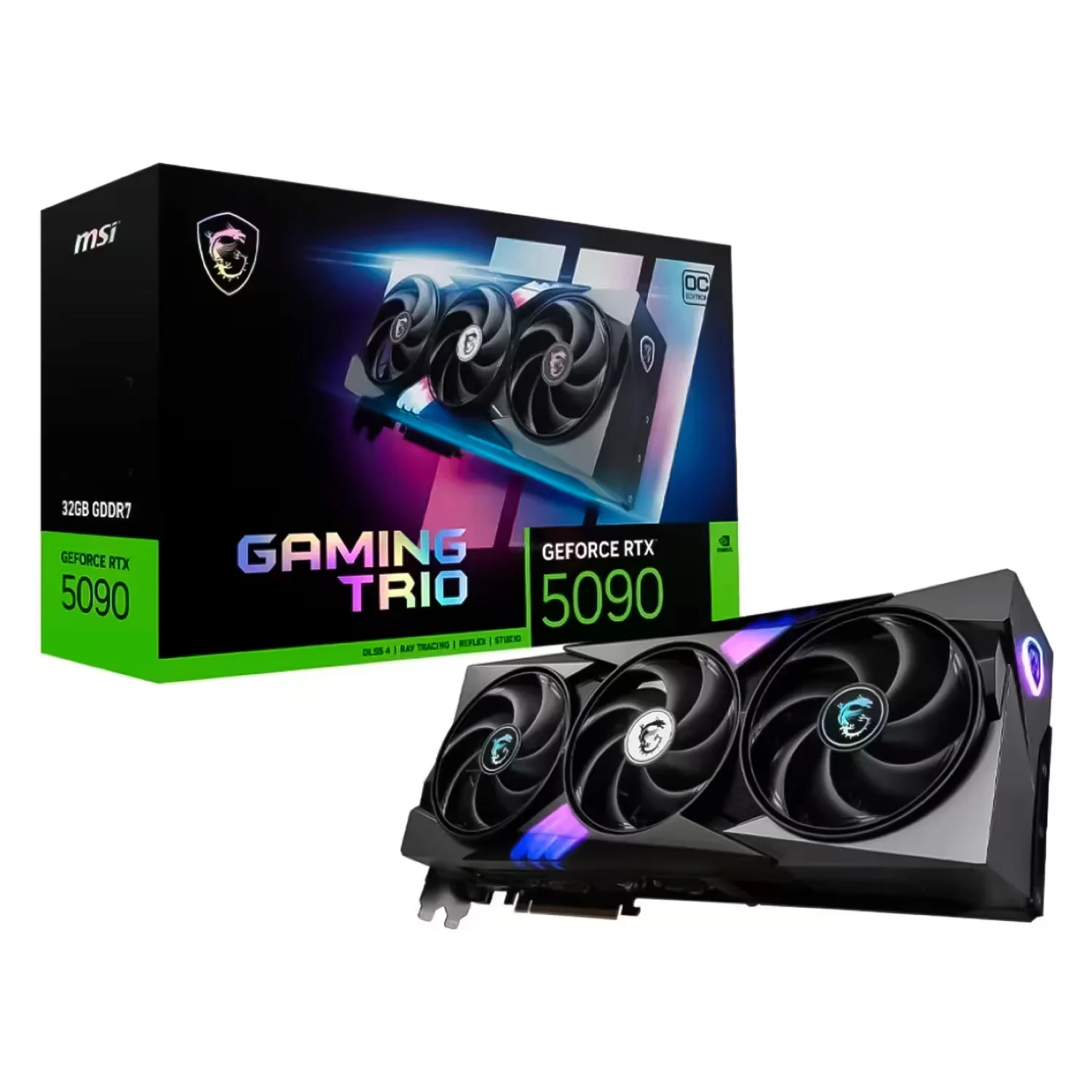 Placa de Vídeo MSI Gaming Trio OC NVIDIA GeForce RTX 5090 32GB GDDR7 - 912-V530