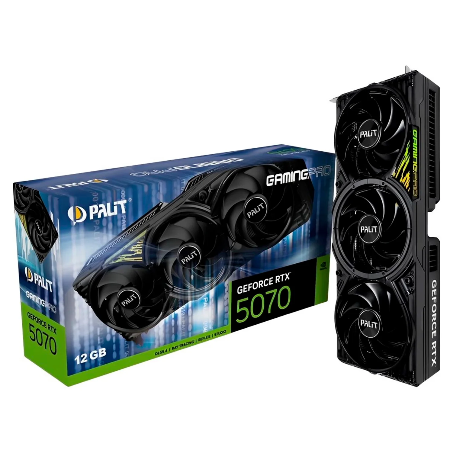 Placa de Vídeo Palit Gaming Pro NVIDIA GeForce RTX 5070 12GB GDDR7 - NE75070019K9-GB2050A