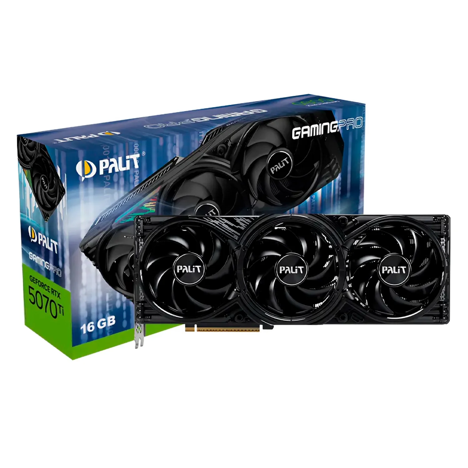 Placa de Vídeo Palit Gaming Pro NVIDIA GeForce RTX-5070TI 16GB GDDR7 - NE7507TS19T2-GB2031Y