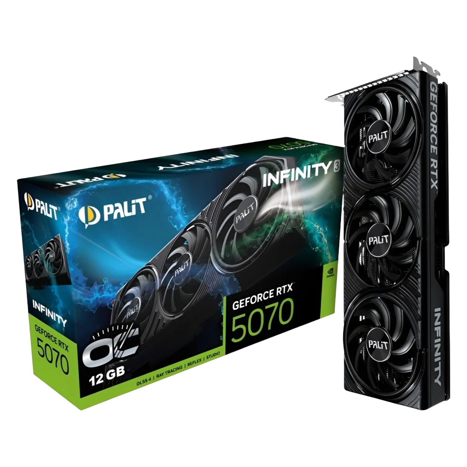 Placa de Vídeo Palit Infinity 3 NVIDIA GeForce RTX-5070 12GB GDDR7 - NE75070S19K9-GB2050S