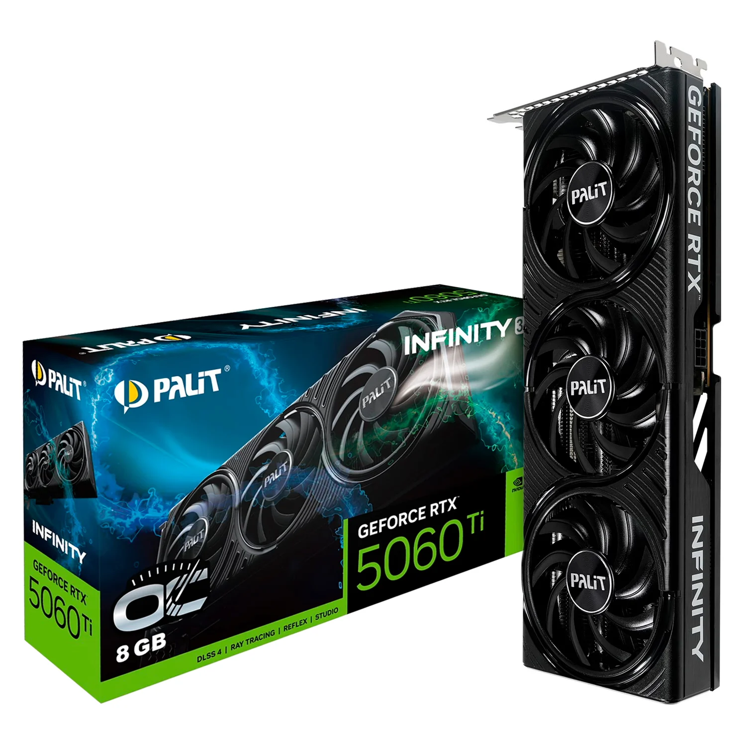 Placa de Vídeo Palit Infinity 3 OC NVIDIA GeForce RTX-5060Ti 8GB GDDR7 - NE7506TS19P1-GB2062S