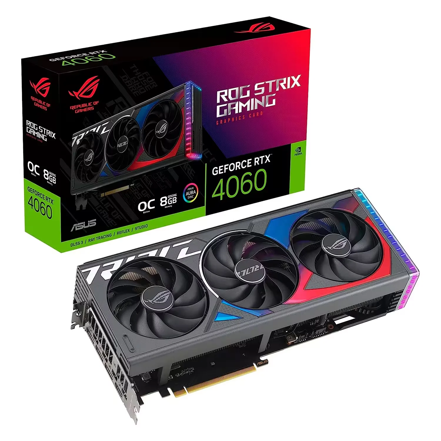Placa de Vídeo Rog Strix Gaming OC NVIDIA GeForce RTX 4060 8GB GDDR6 - STRIX-RTX4060-08G