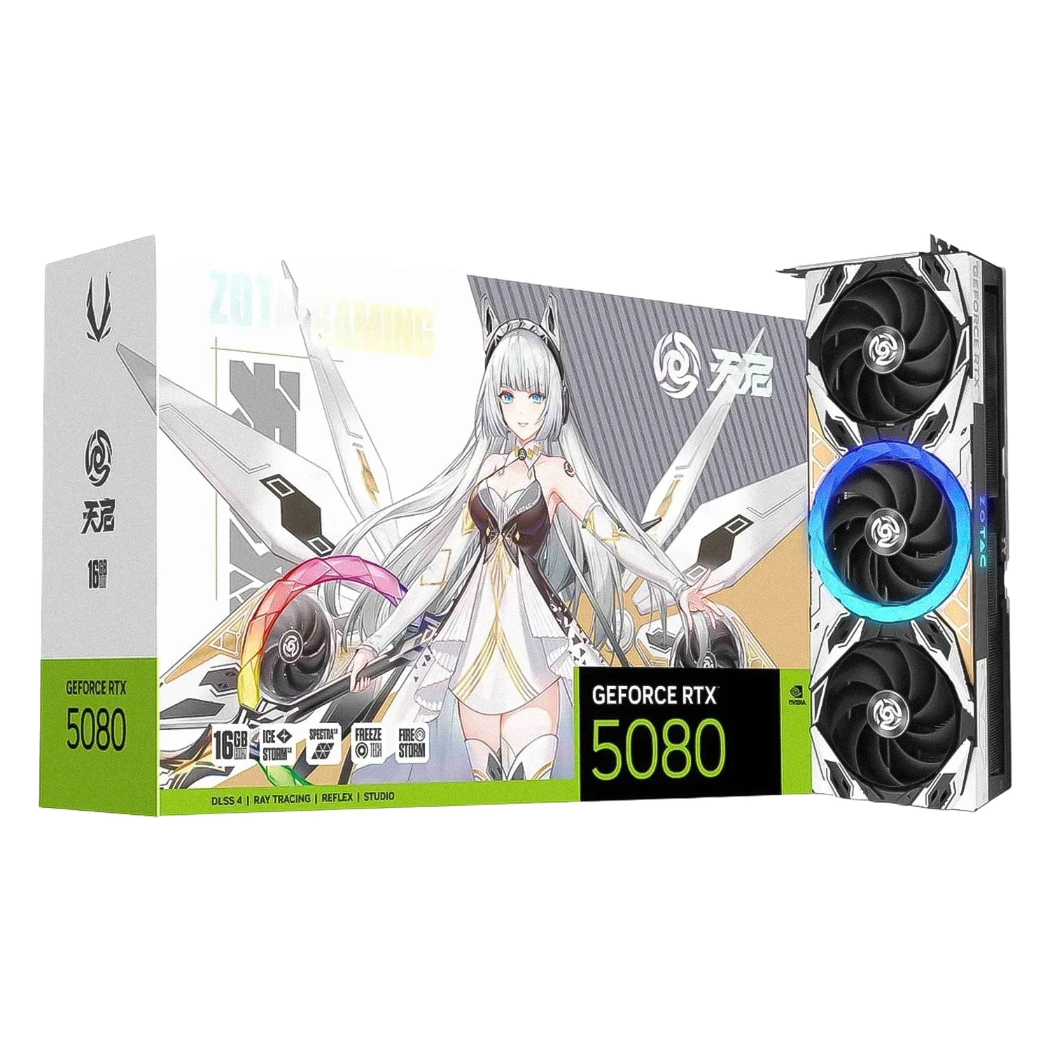 Placa de Vídeo Zotac Apocalypse OC NVIDIA GeForce RTX-5080 16GB GDDR7 - ZT-B50800C-10P