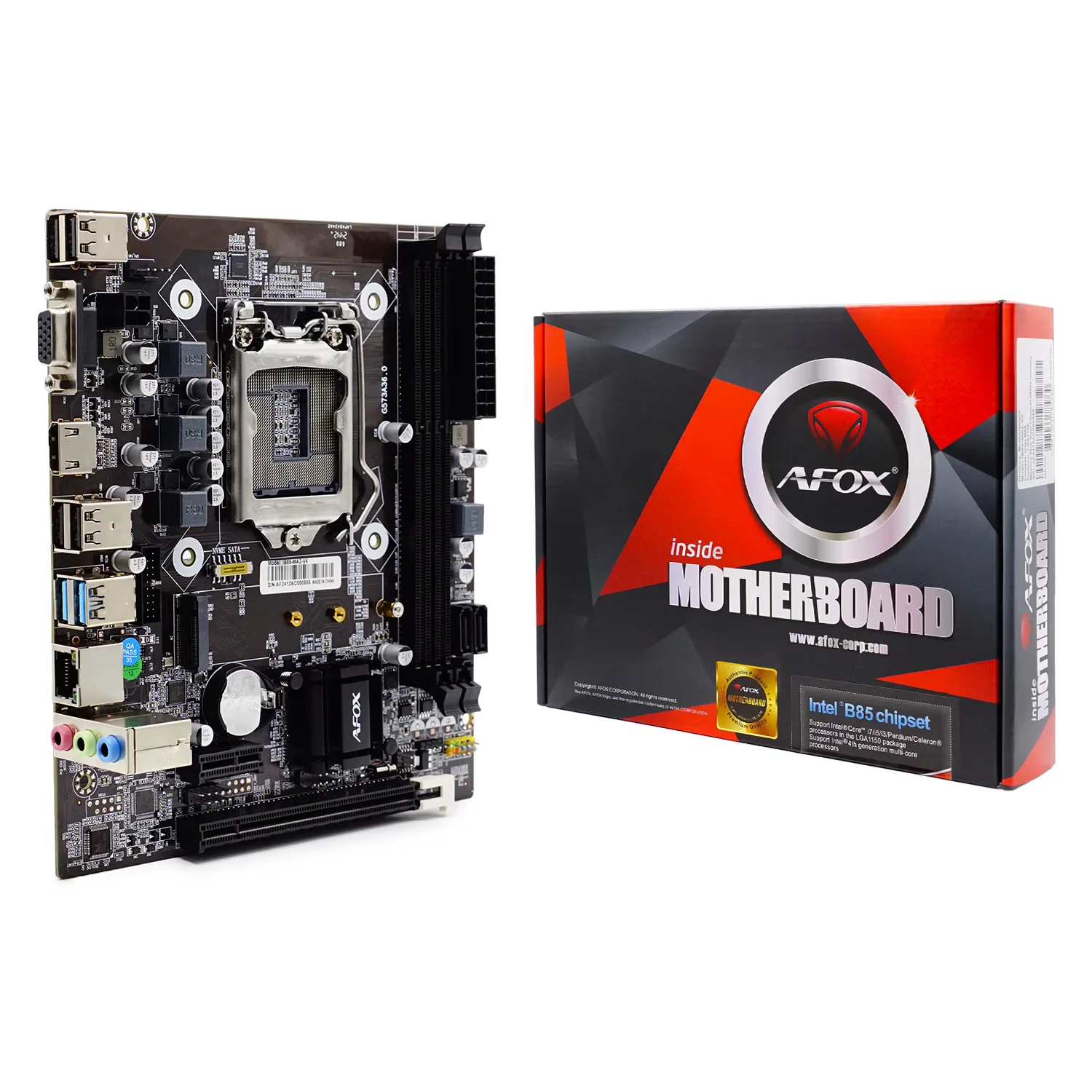 Placa Mãe Afox IB85-MA2-V4 Socket LGA 1150 Chipset Intel B85 DDR3 MIcro ATX