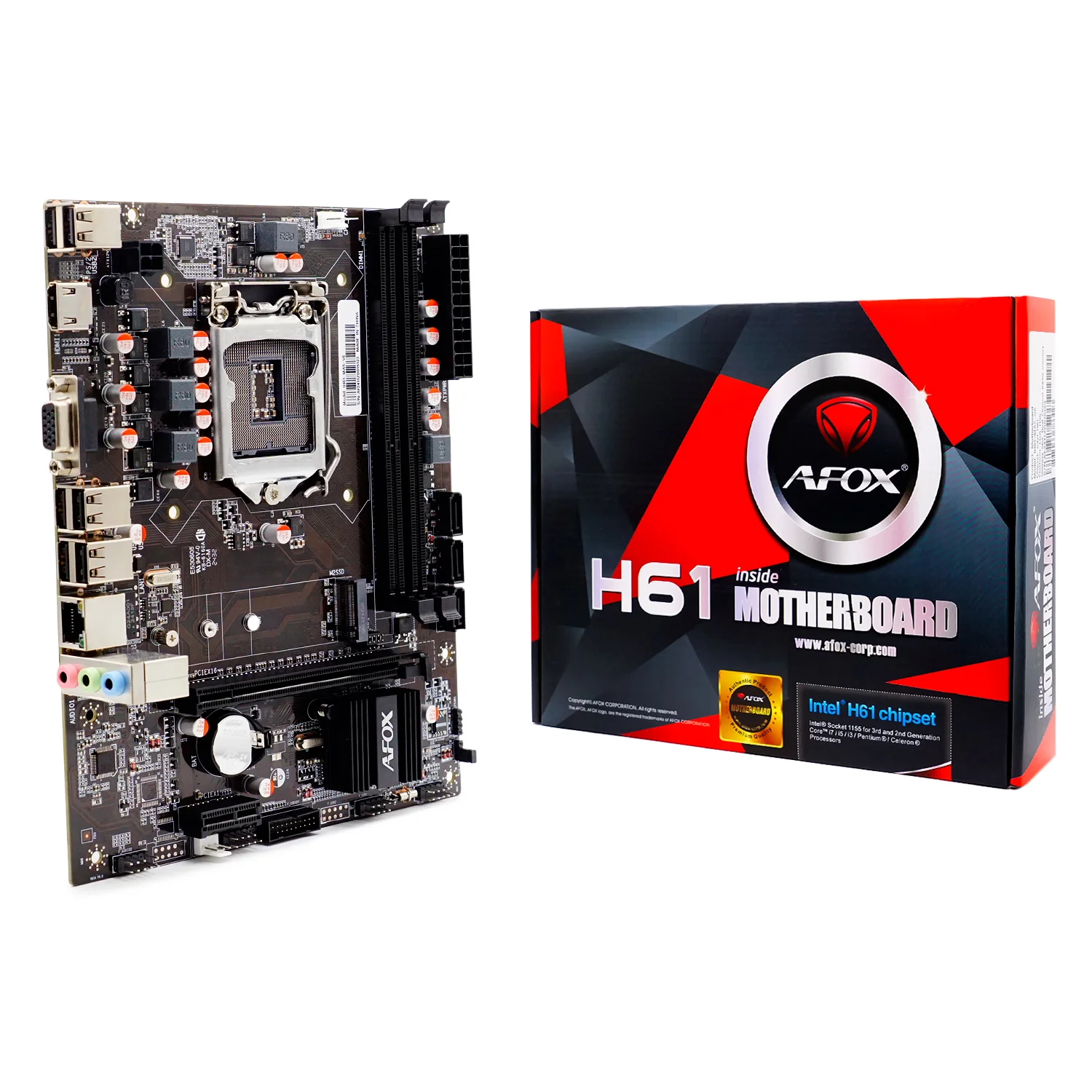 Placa Mãe Afox IH61-MA5-V6 DDR3 Socket 1155 Chipset H61 Micro ATX