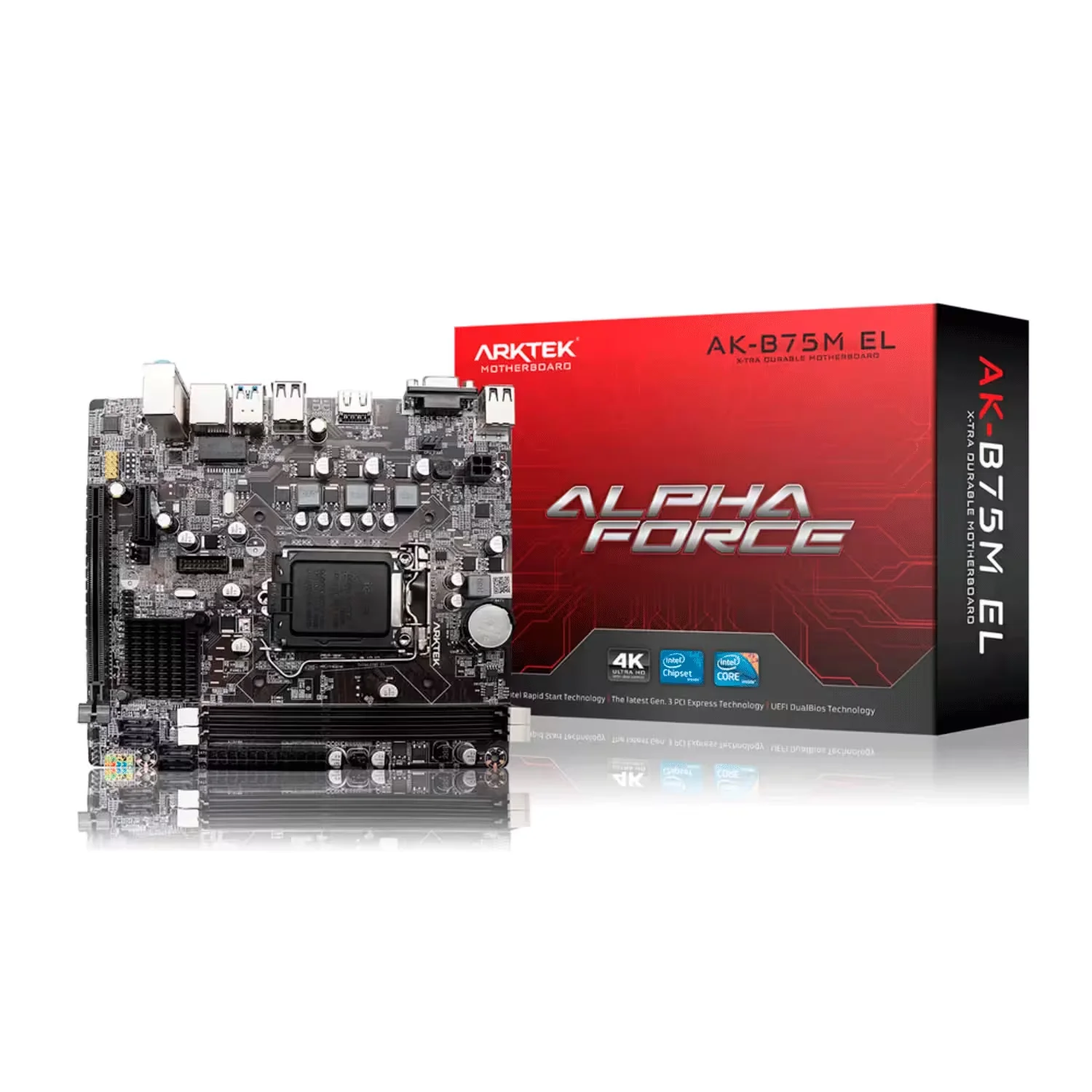 Placa Mãe Arktek AK-B75M EL DDR3 Socket  LGA1155 Chipset B75 Micro ATX