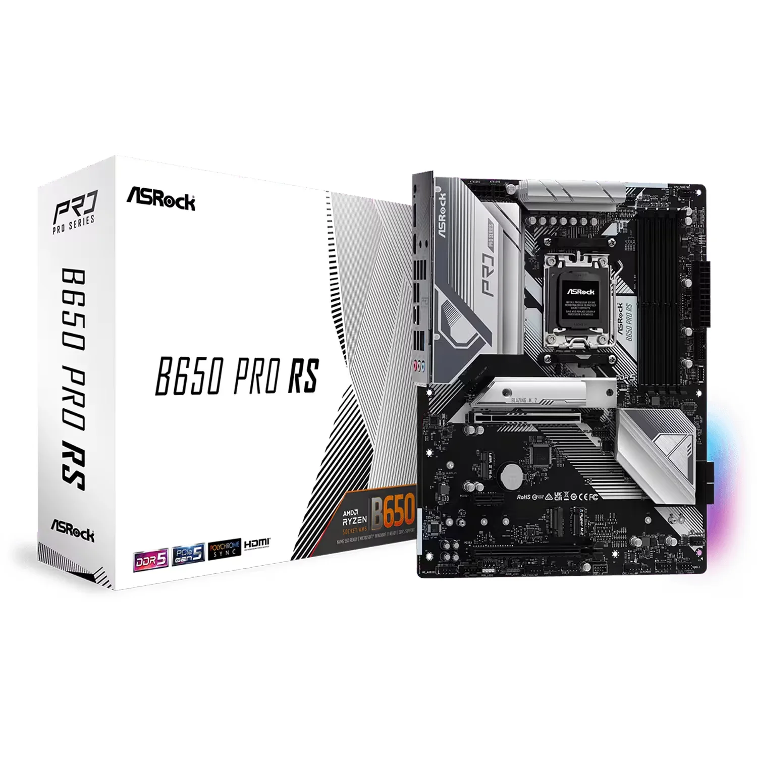 Placa Mãe Asrock B650 Pro RS DDR5 Socket AM5 Chipset AMD B650 ATX