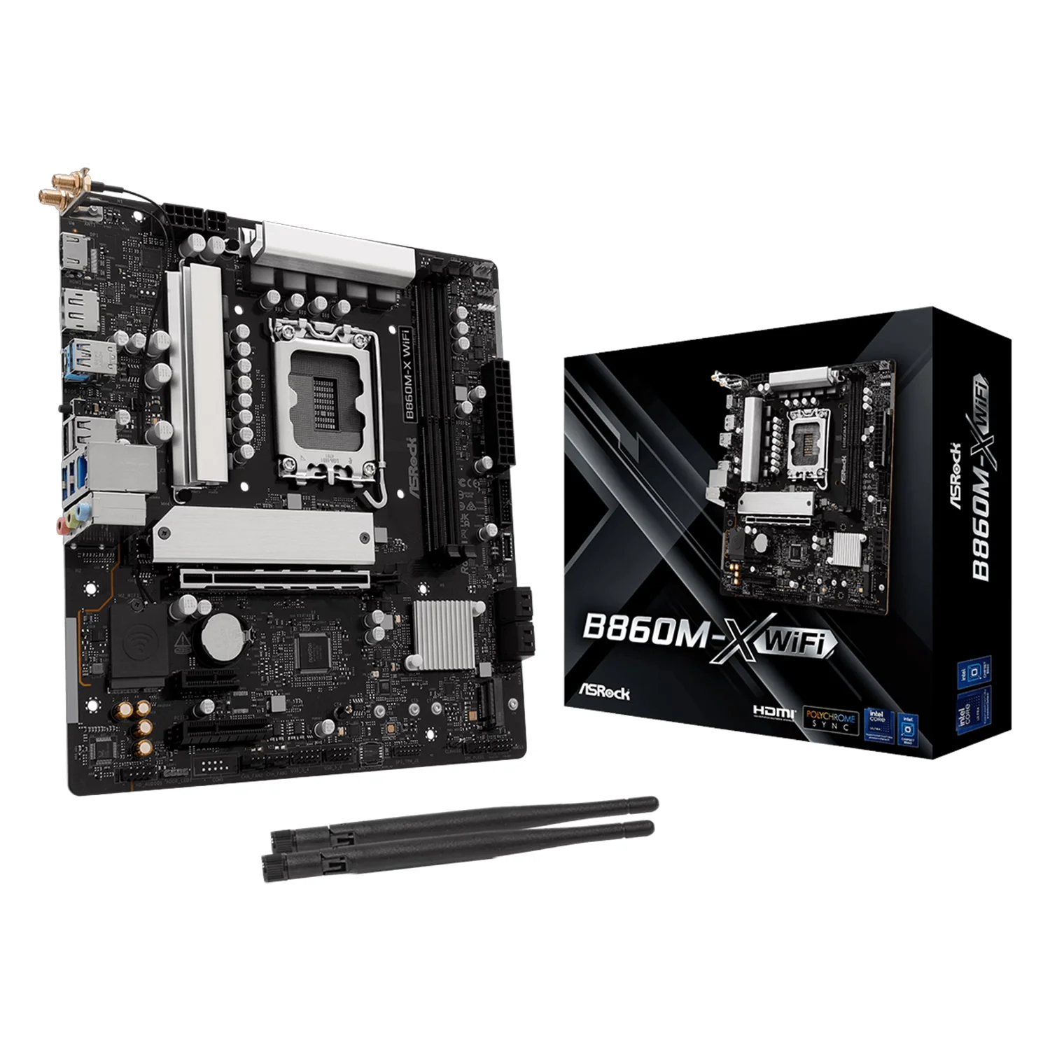 Placa Mãe Asrock B860M-X WiFi DDR5 Socket LGA 1851 Chipset Intel B860 Micro ATX
