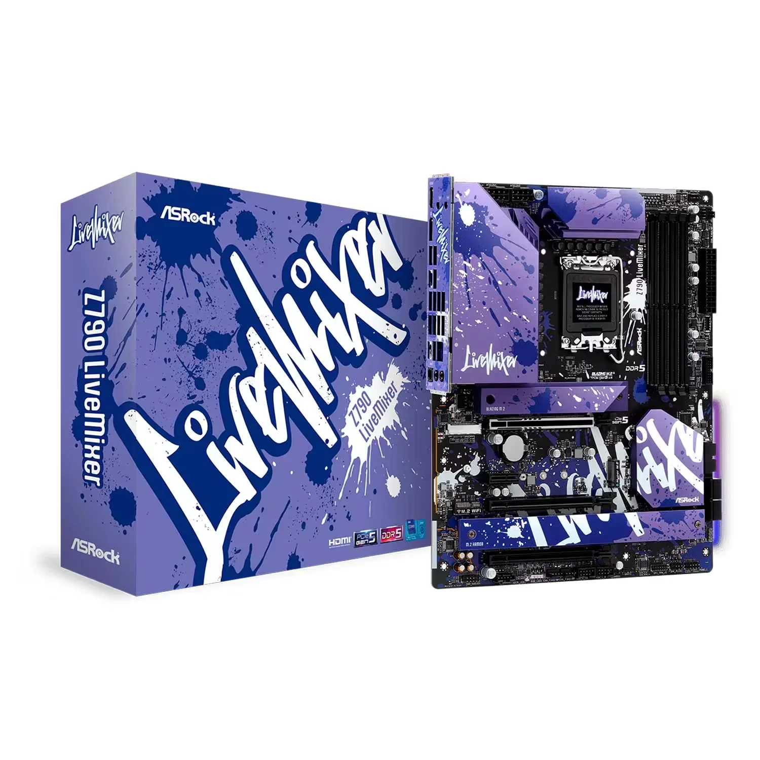 Placa Mãe ASRock Z790 LiveMixer 4XDDR5 Socket LGA 1700 Chipset Intel Z790 ATX
