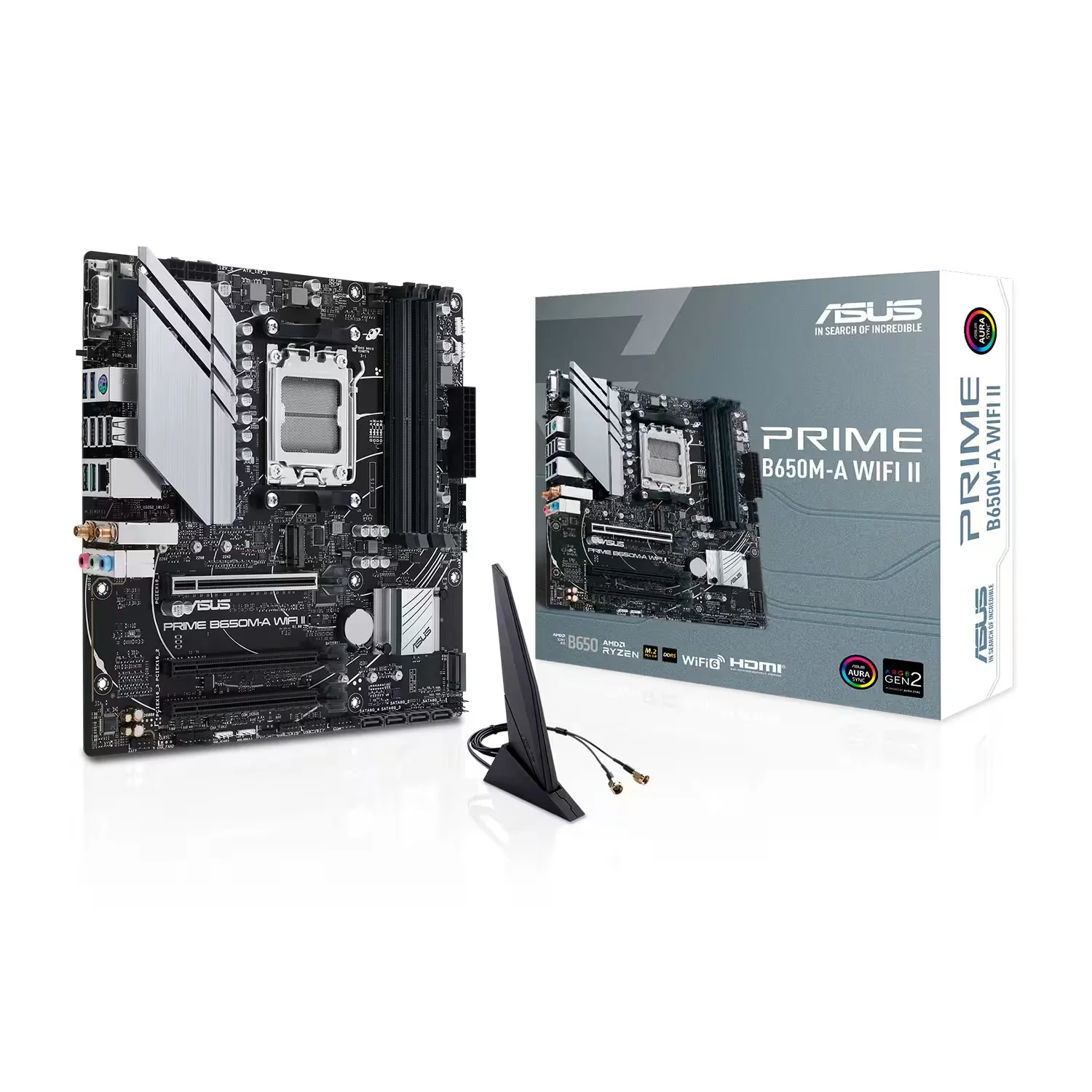 Placa Mãe Asus Prime B650M-A WiFi II DDR5 Socket AM5 Chipset AMD B650 Micro ATX