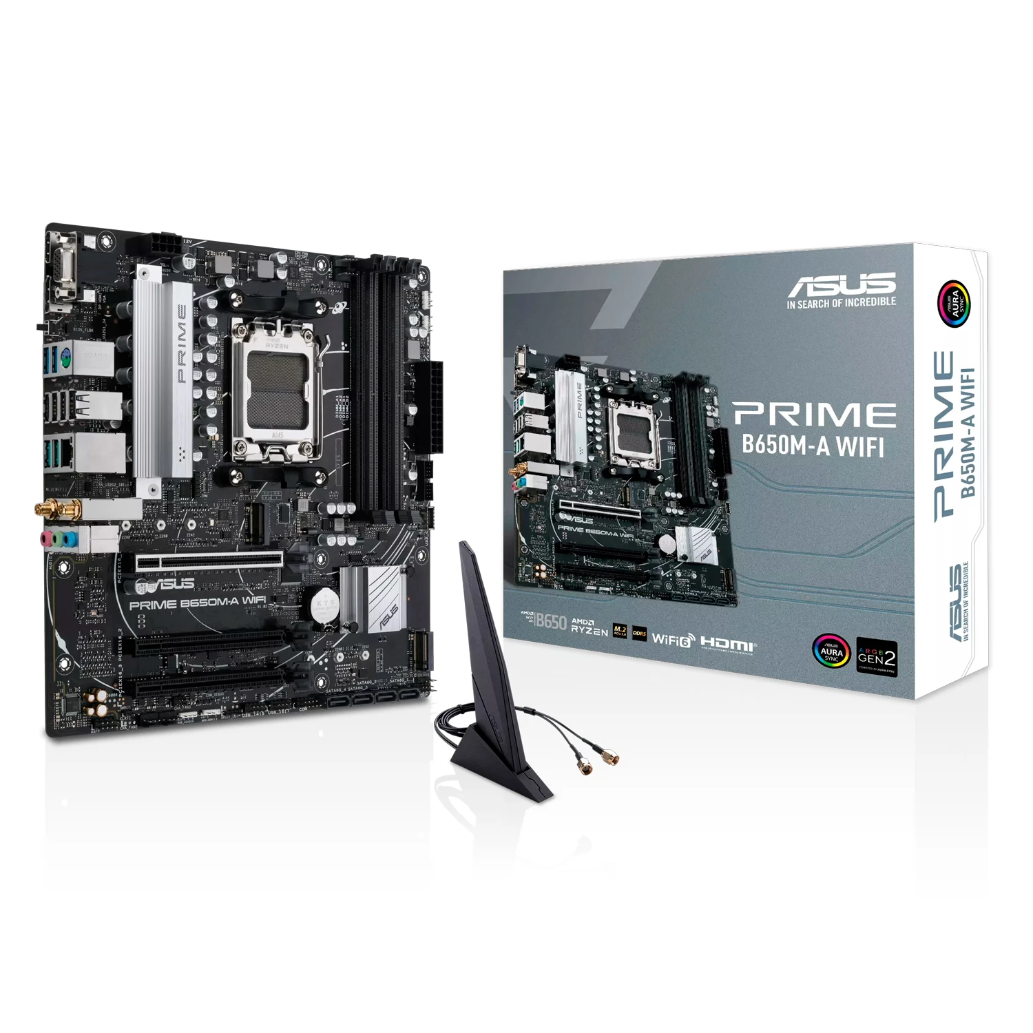 Placa Mãe Asus Prime B650M-A WiFi Socket AM5 Chipset AMD B650 DDR5 Micro ATX