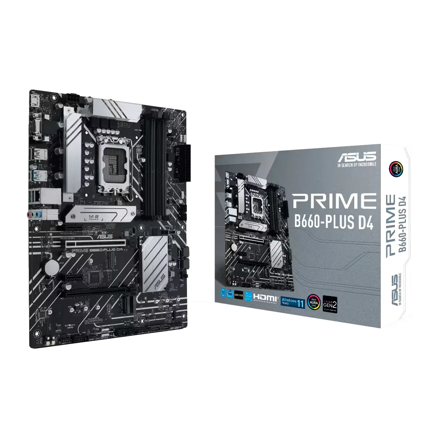 Placa Mãe Asus Prime B660-PLUS D4 Socket LGA 1700 Chipset Intel B660 DDR4 ATX