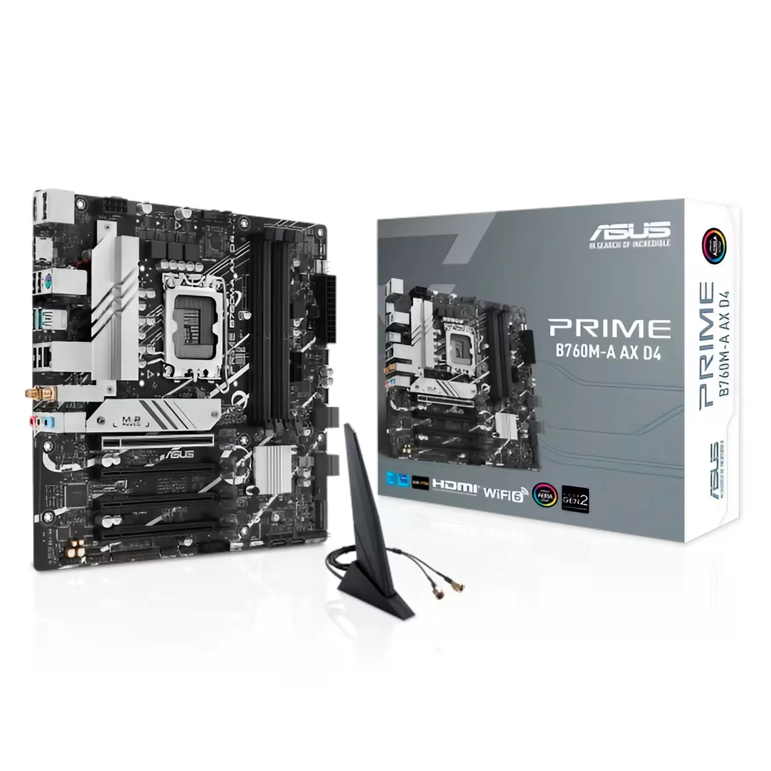Placa Mãe Asus Prime B760M-A AX Socket LGA 1700 Chipset Intel B760 DDR5 Micro ATX