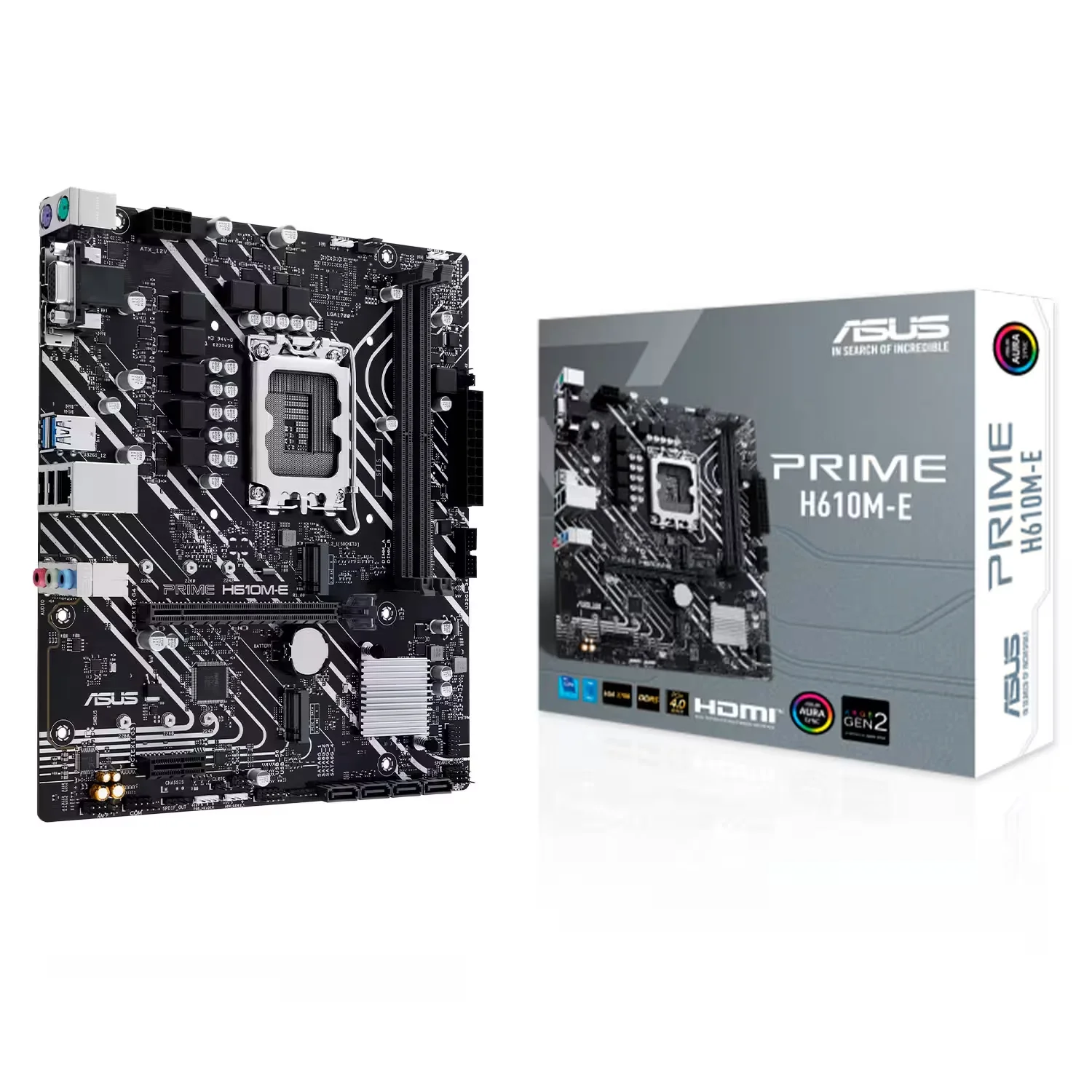 Placa Mãe Asus Prime H610M-E Socket LGA 1700 Chipset Intel H610 DDR5 Micro ATX