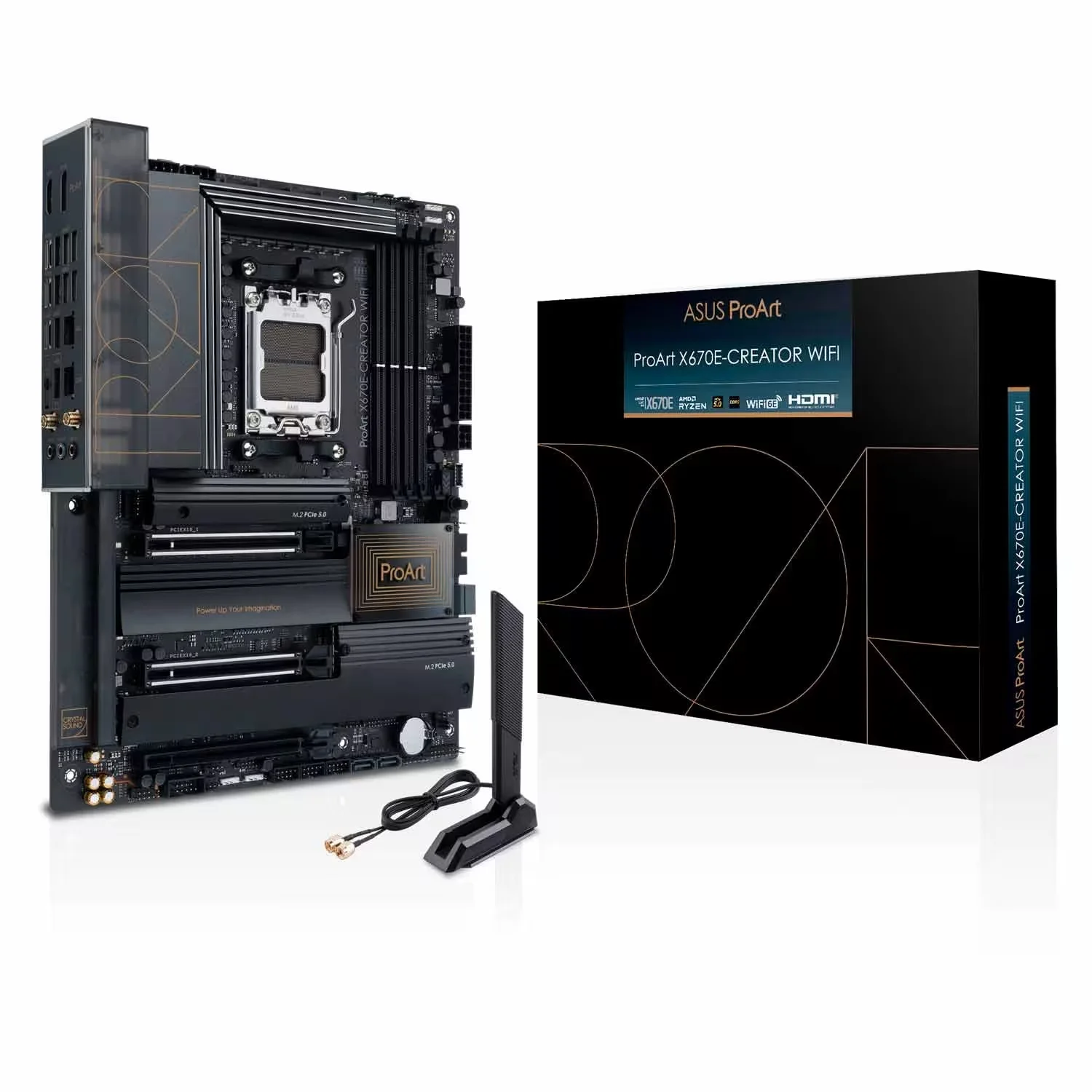 Placa Mãe Asus ProArt X670E-Creator WiFi DDR5 Socket AMD AM5 Chipset X670 ATX