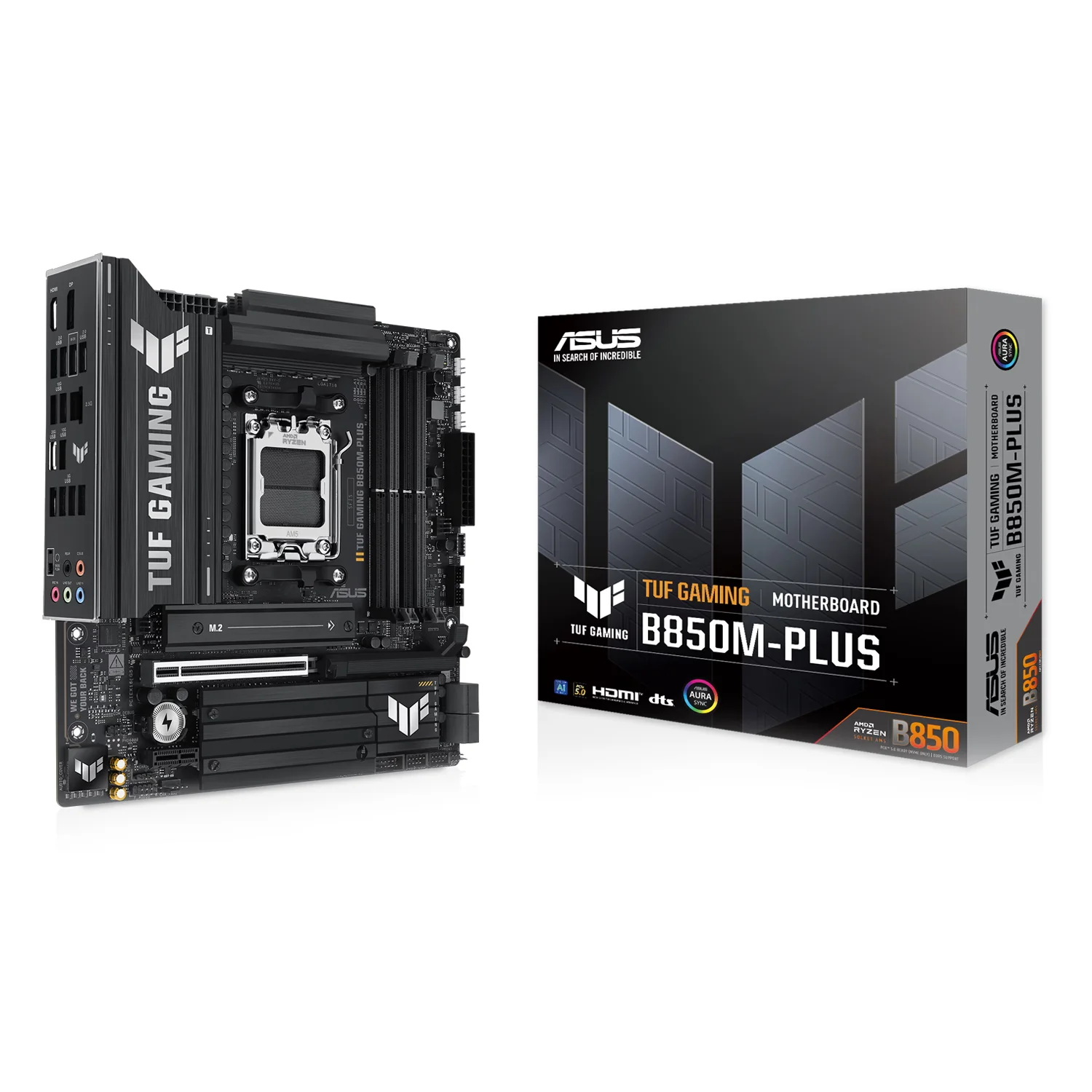 Placa Mãe Asus TUF Gaming B850M-Plus DDR5 Socket AM5 Chipset AMD B850 Micro ATX